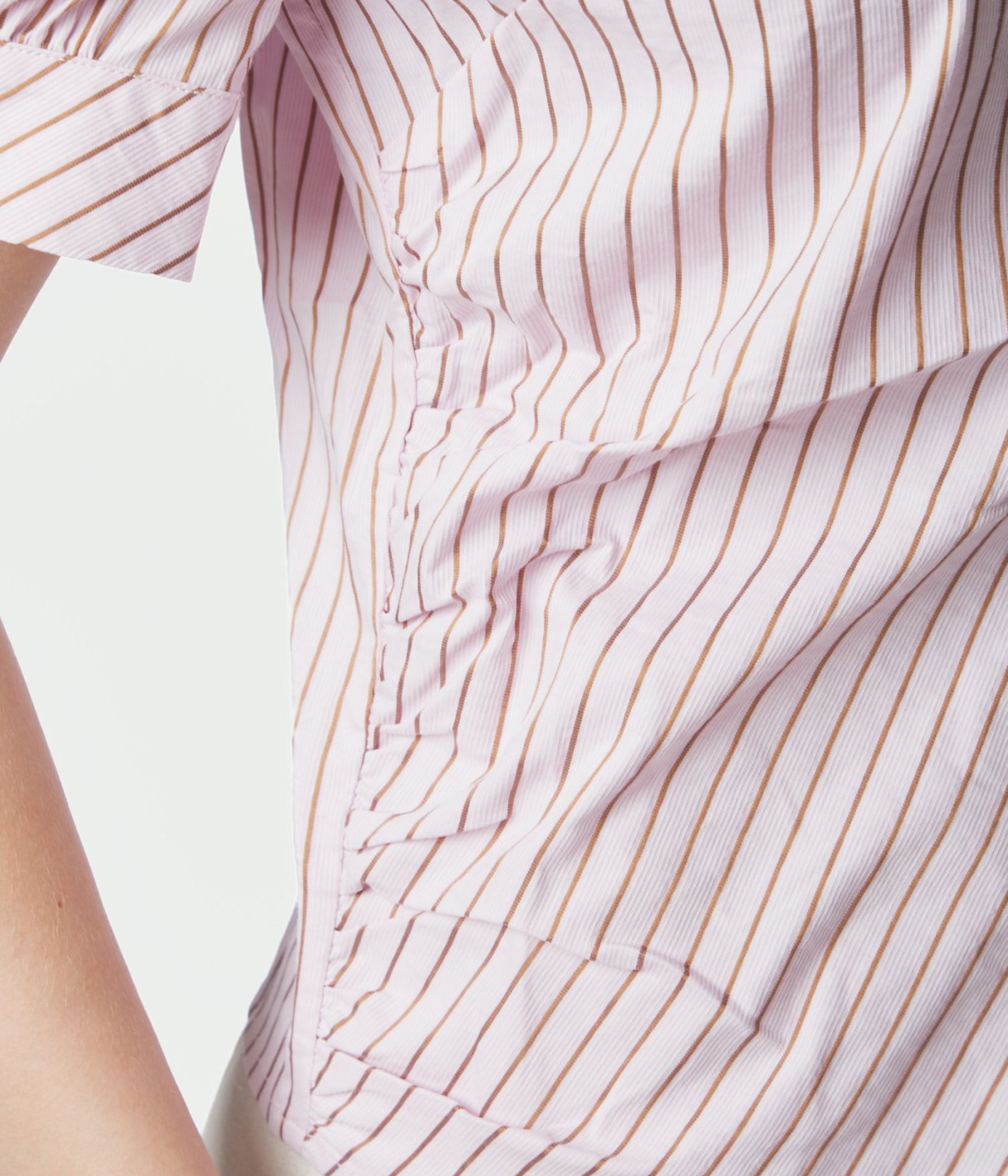 Frannie Structure Stripe Shirt (754 Light pink)