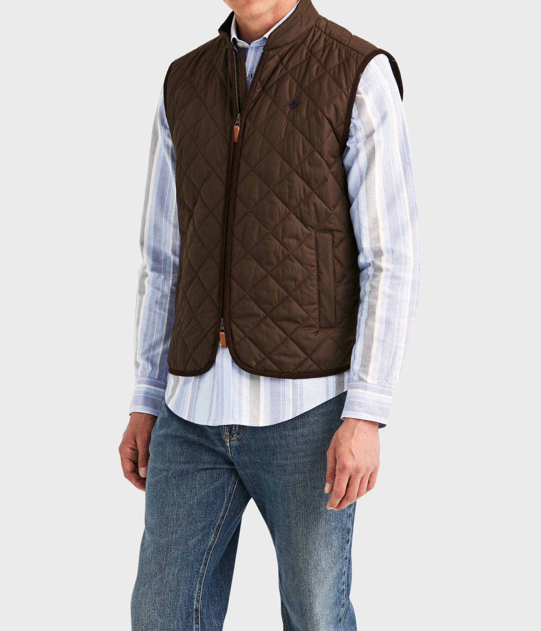 Teddy Quilted Vest. (88 Brown)