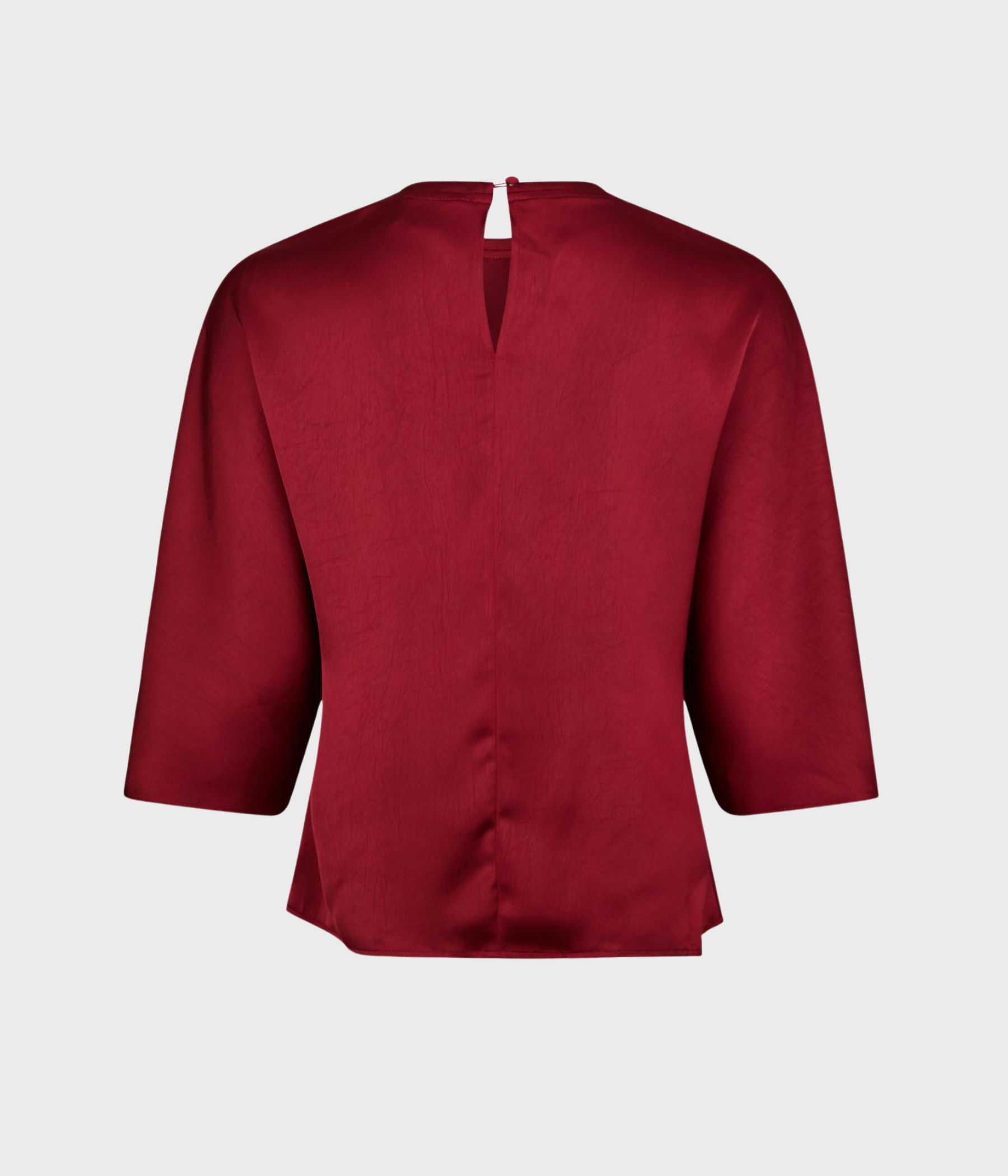 Liora Heavy Sateen Blouse. (321 Dark Red)