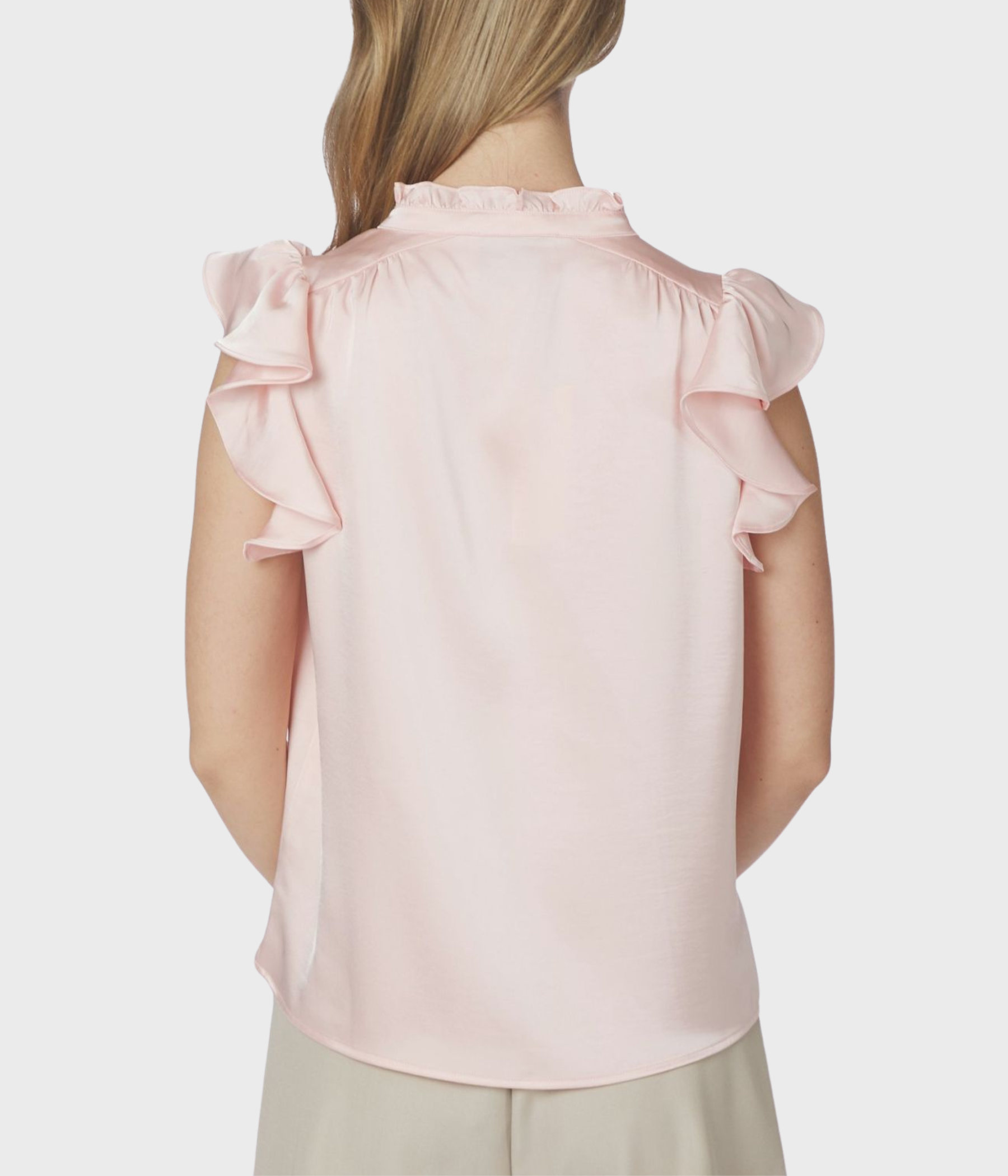 Stella Heavy Sateen Blouse. (754 Light pink)