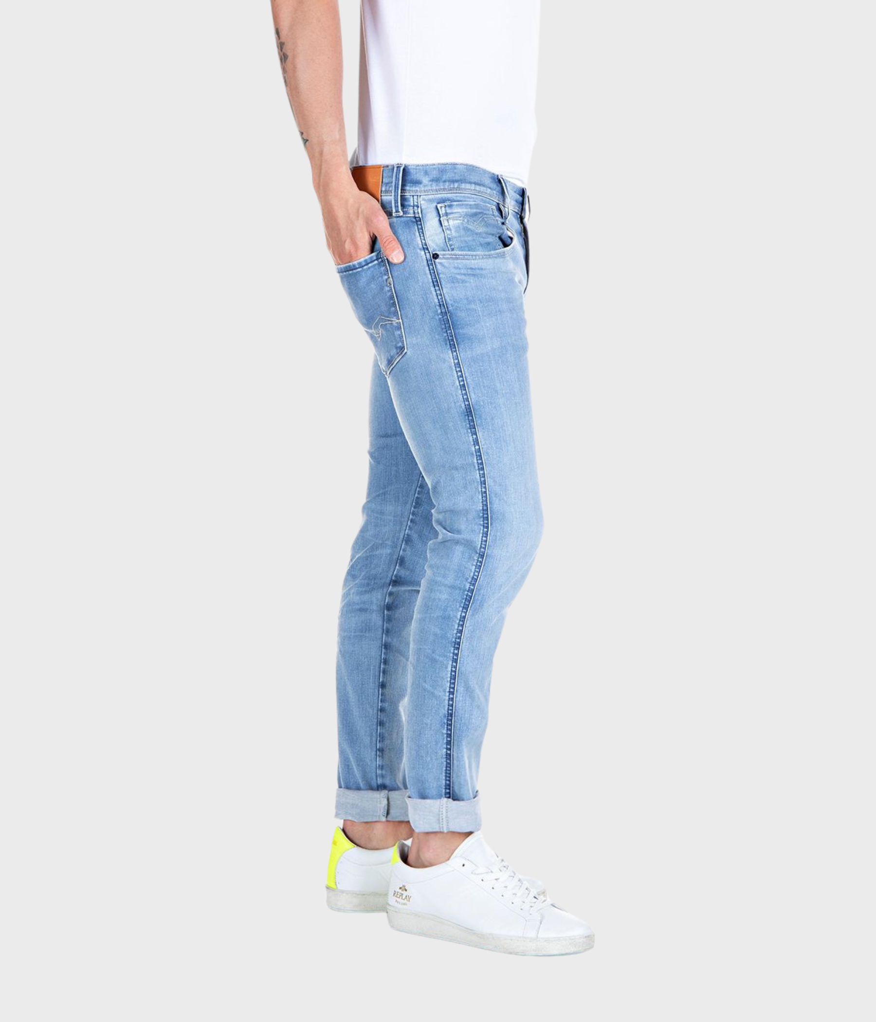 Trousers ANBASS Ocean Blue, Sustainable (010 LIGHT BLUE light wash tone)