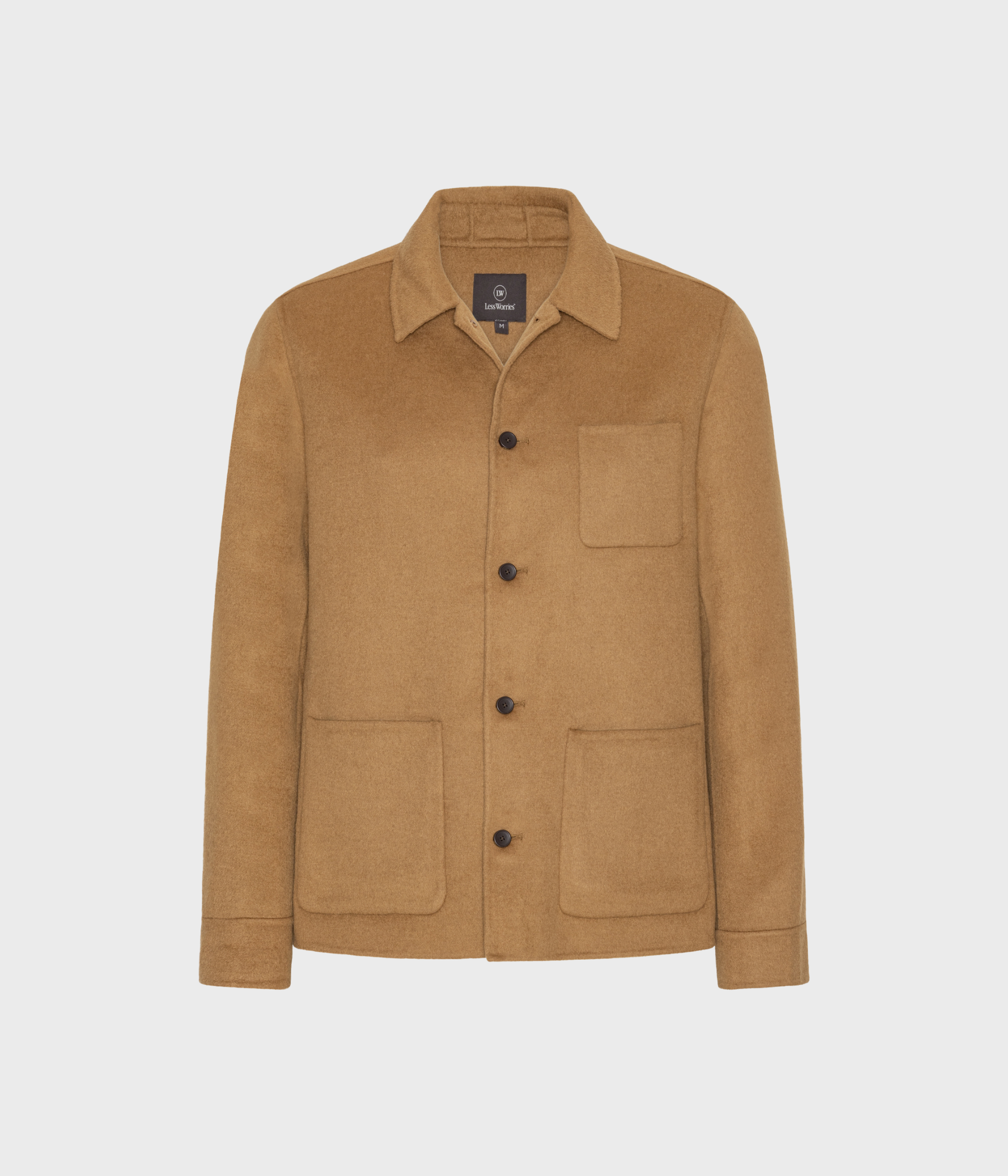 Wool Overshirt. (Camel)