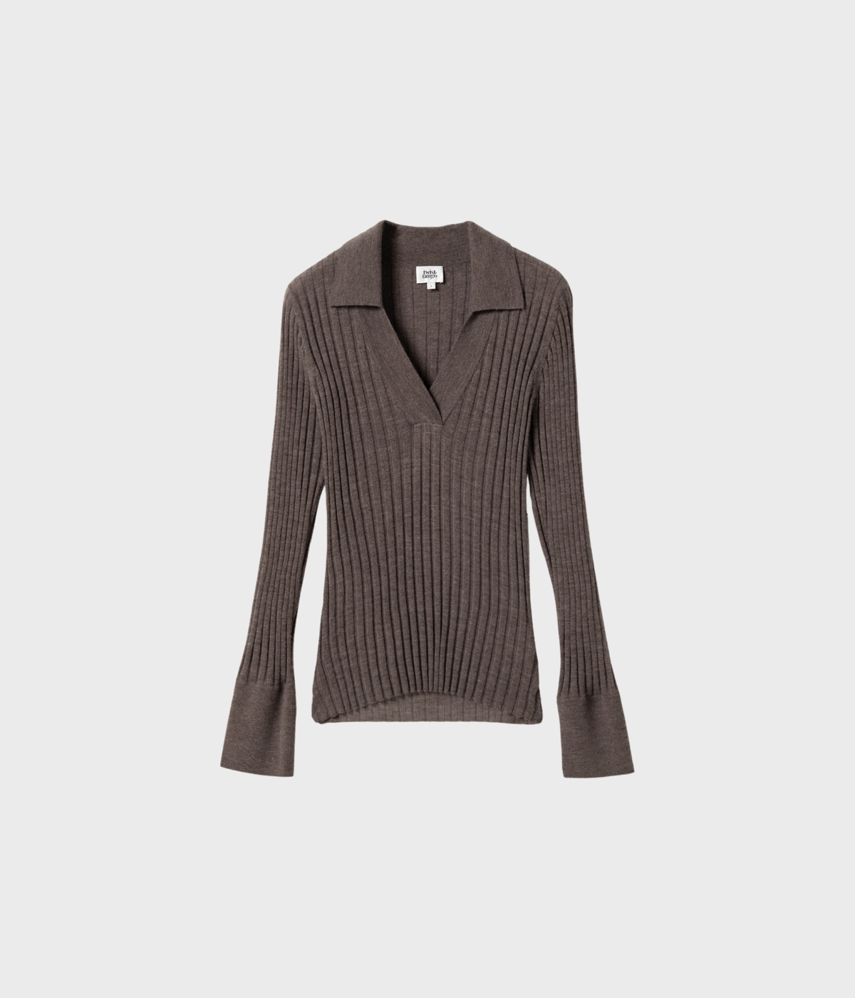 Veloria Knitted Top (Dk Taupe)