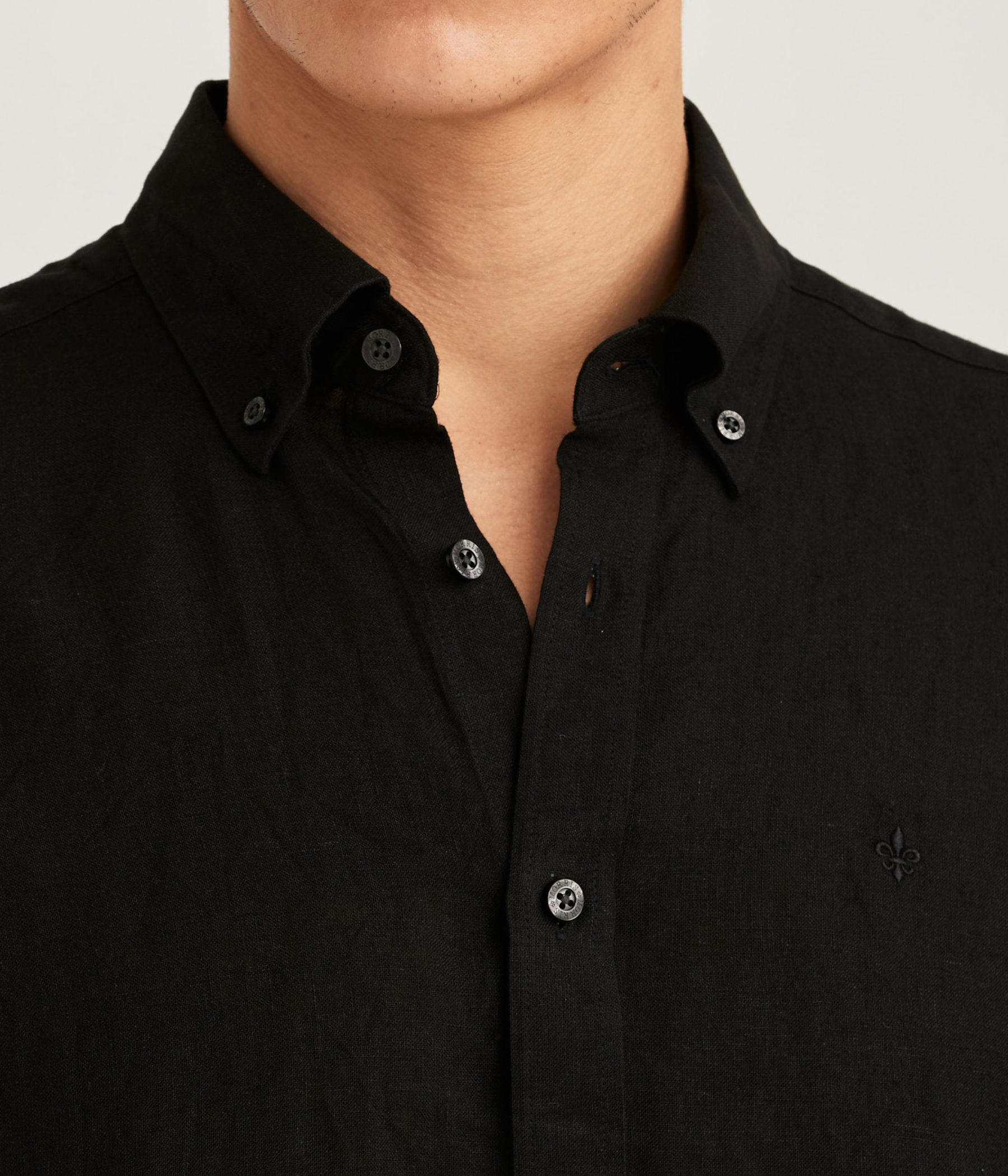 Douglas BD Linen Shirt LS (99 Black)