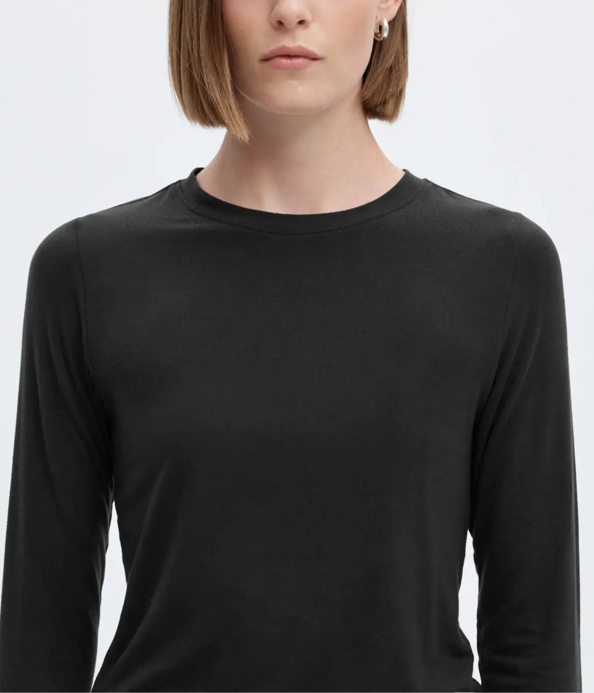 Slwmanja Ls O-Neck Noos (Black)