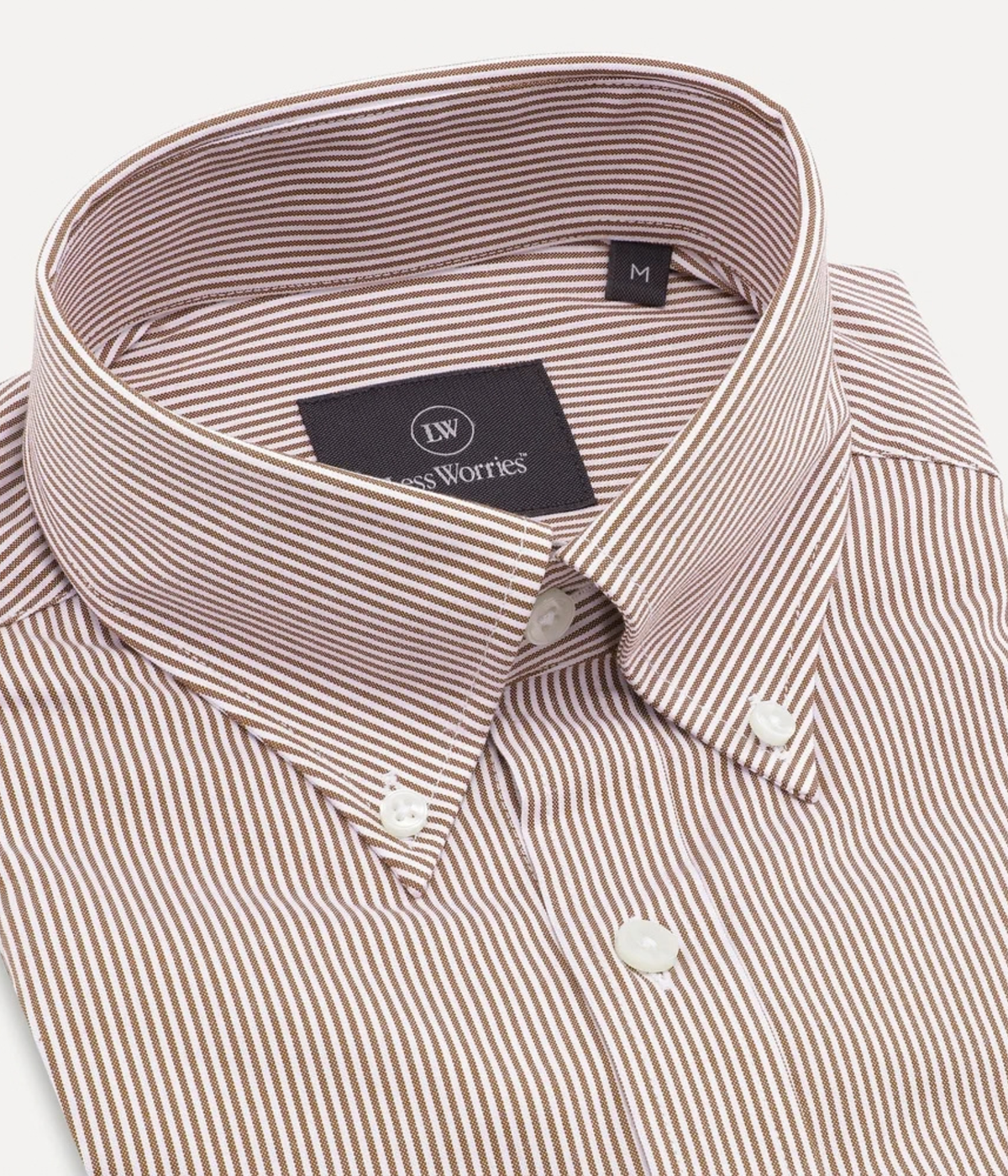 Pinstripe Shirt (Brick)