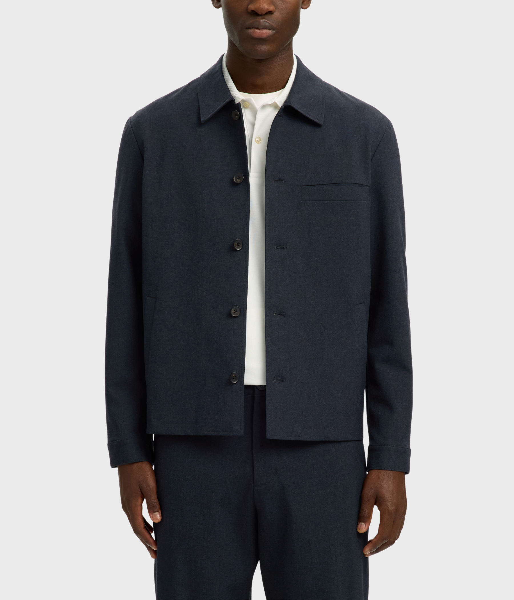 SLHREG-ROBERT OVERSHIRT NOOS. (Dark Sapphire)