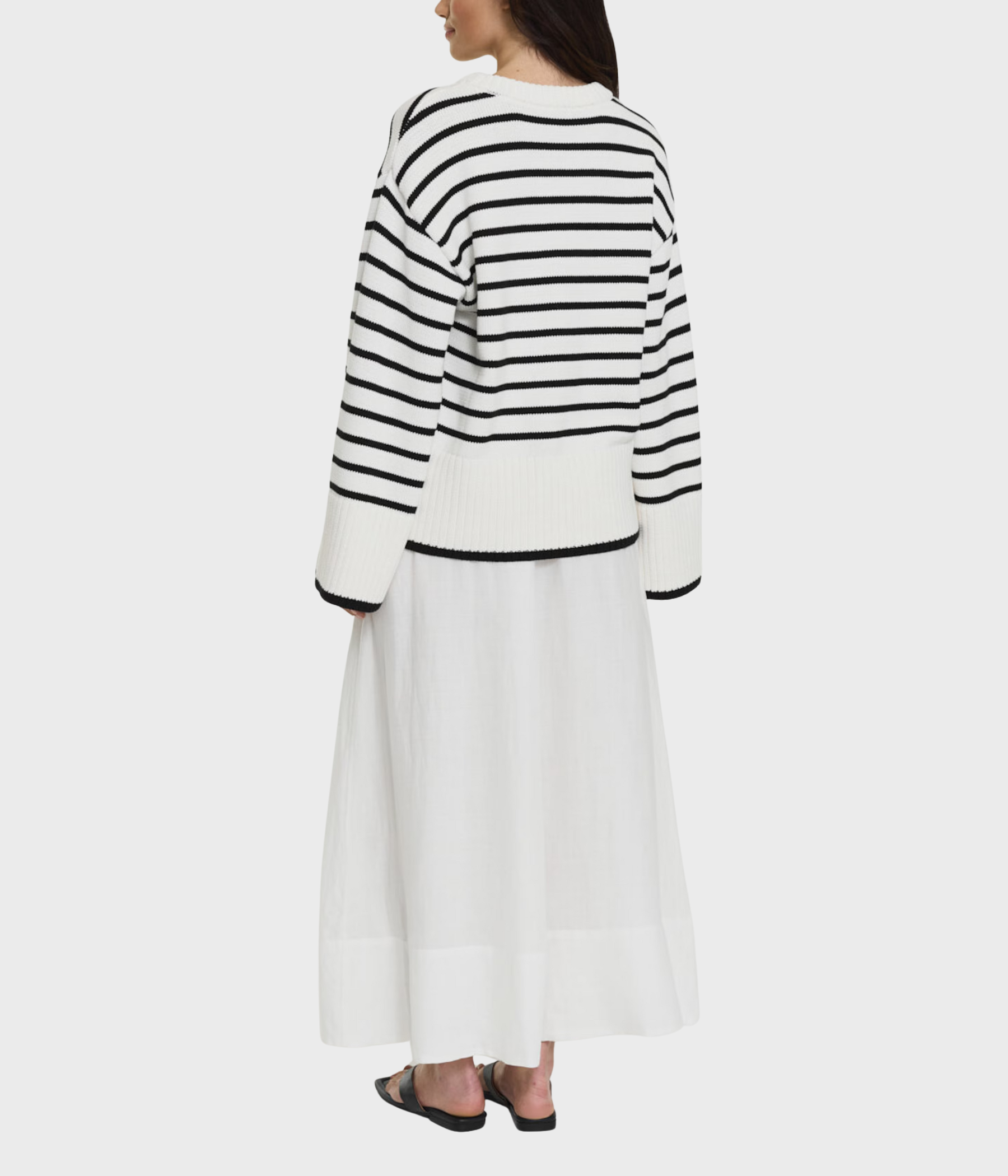 Adoni Knitted Sweater (Black Stripe)