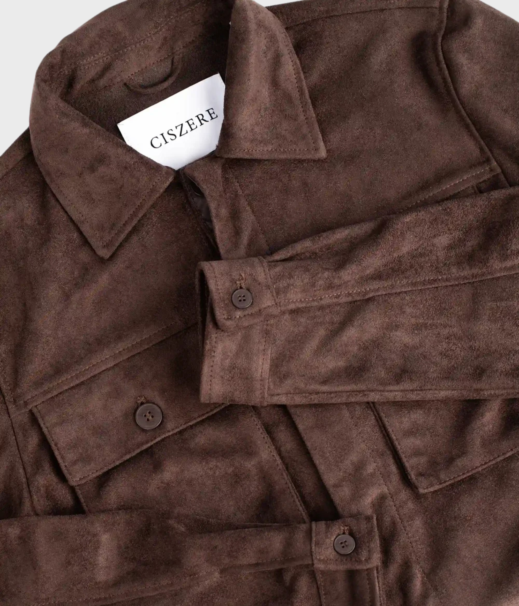 Nash Vegan Suede Jacket (065 Java)