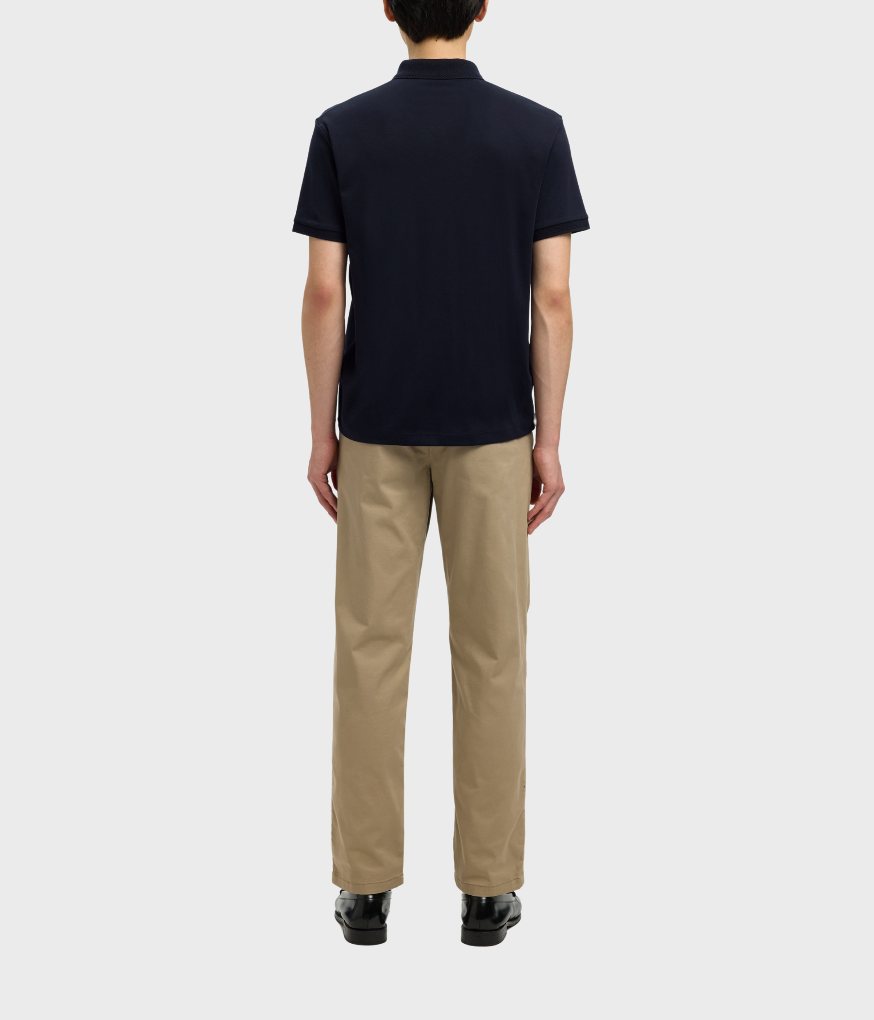 SLHFAVE ZIP SS POLO NOOS. (Sky Captain)