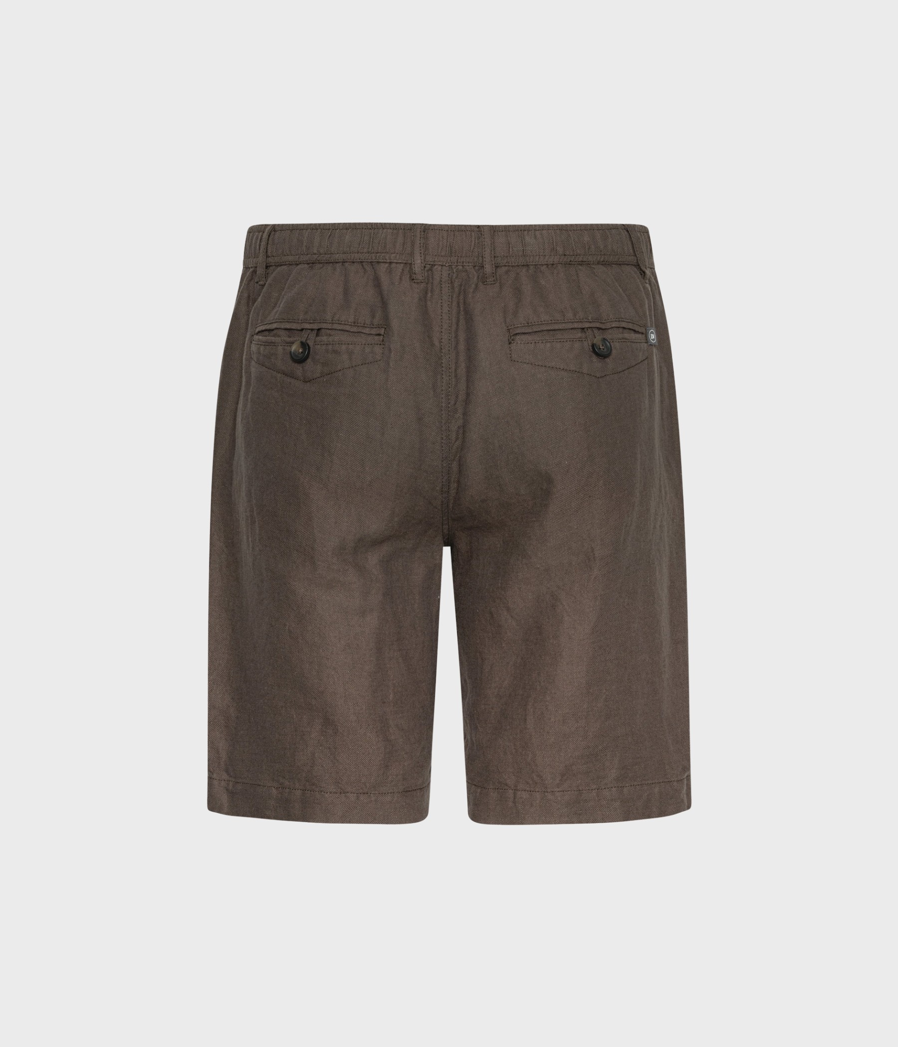 Linen Mix Shorts (Chocolate)