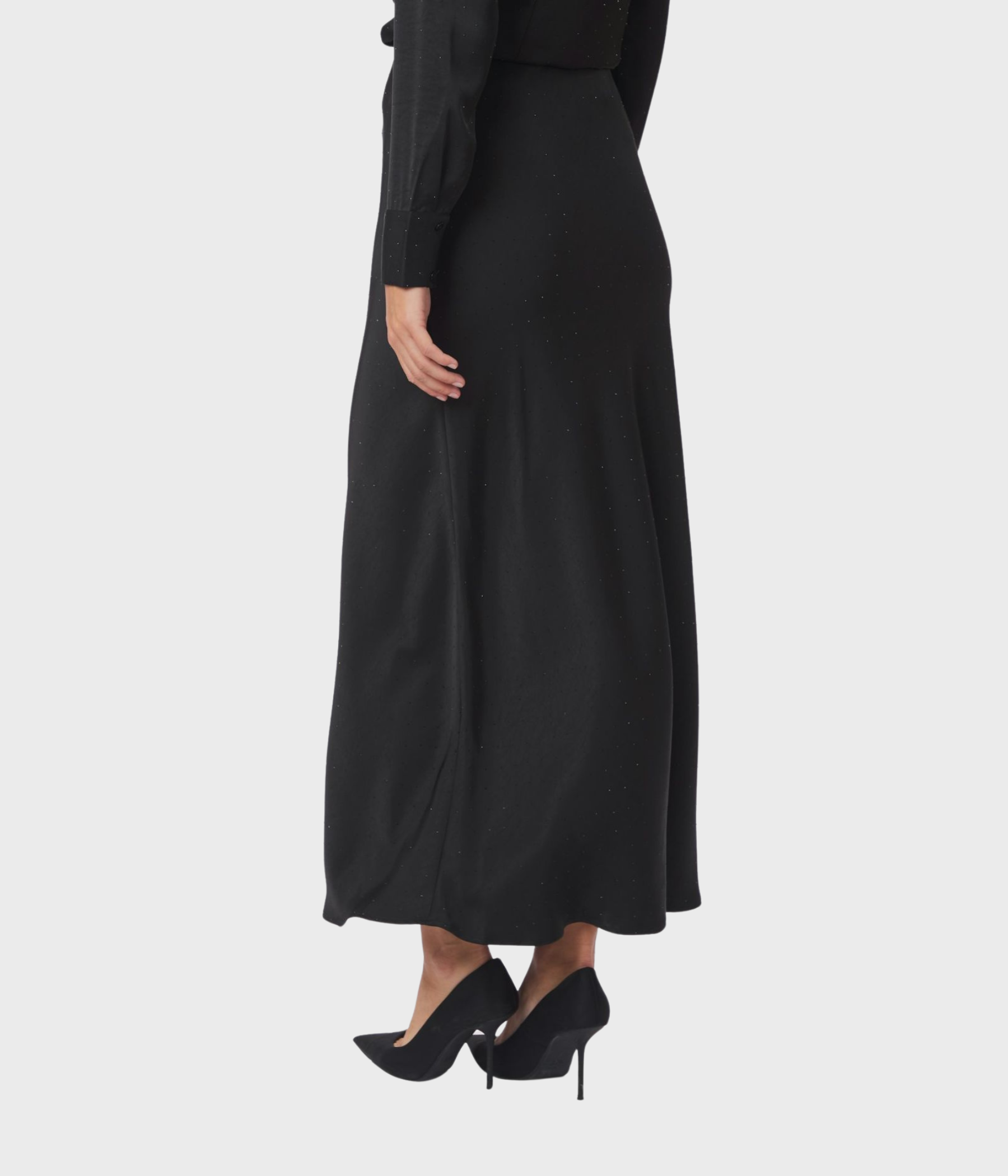 Viso Heavy Sateen Bedaz Skirt (Black)