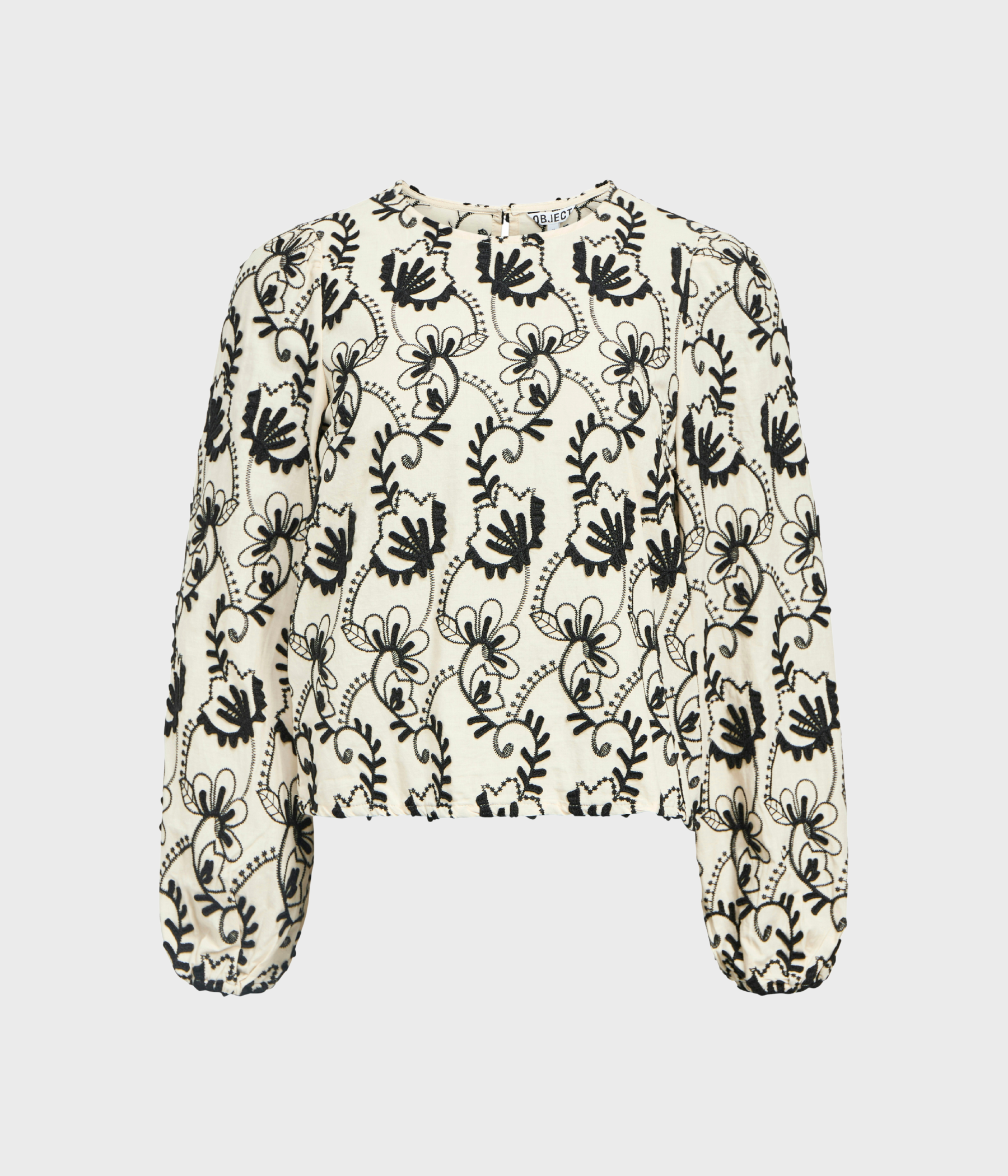 OBJMYA RE L/S TOP NOOS (Sandshell AOP:Black)