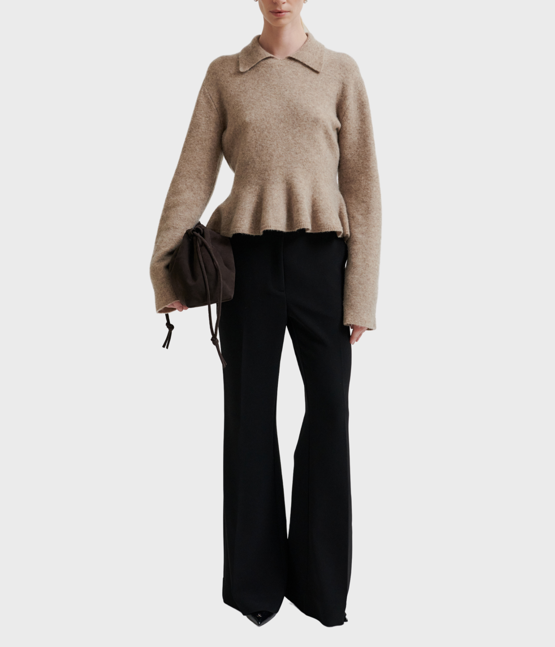 Selana Knit Collar (6007 Camel melange)