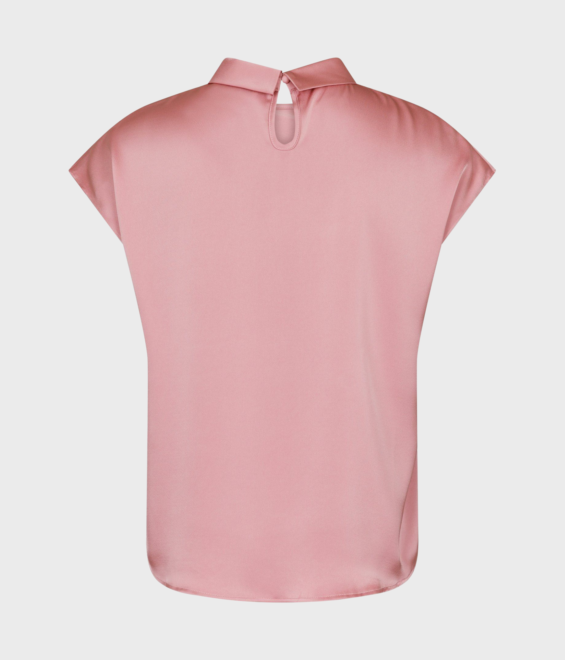 Fleur Drapy Satin Blouse. (754 Light pink)