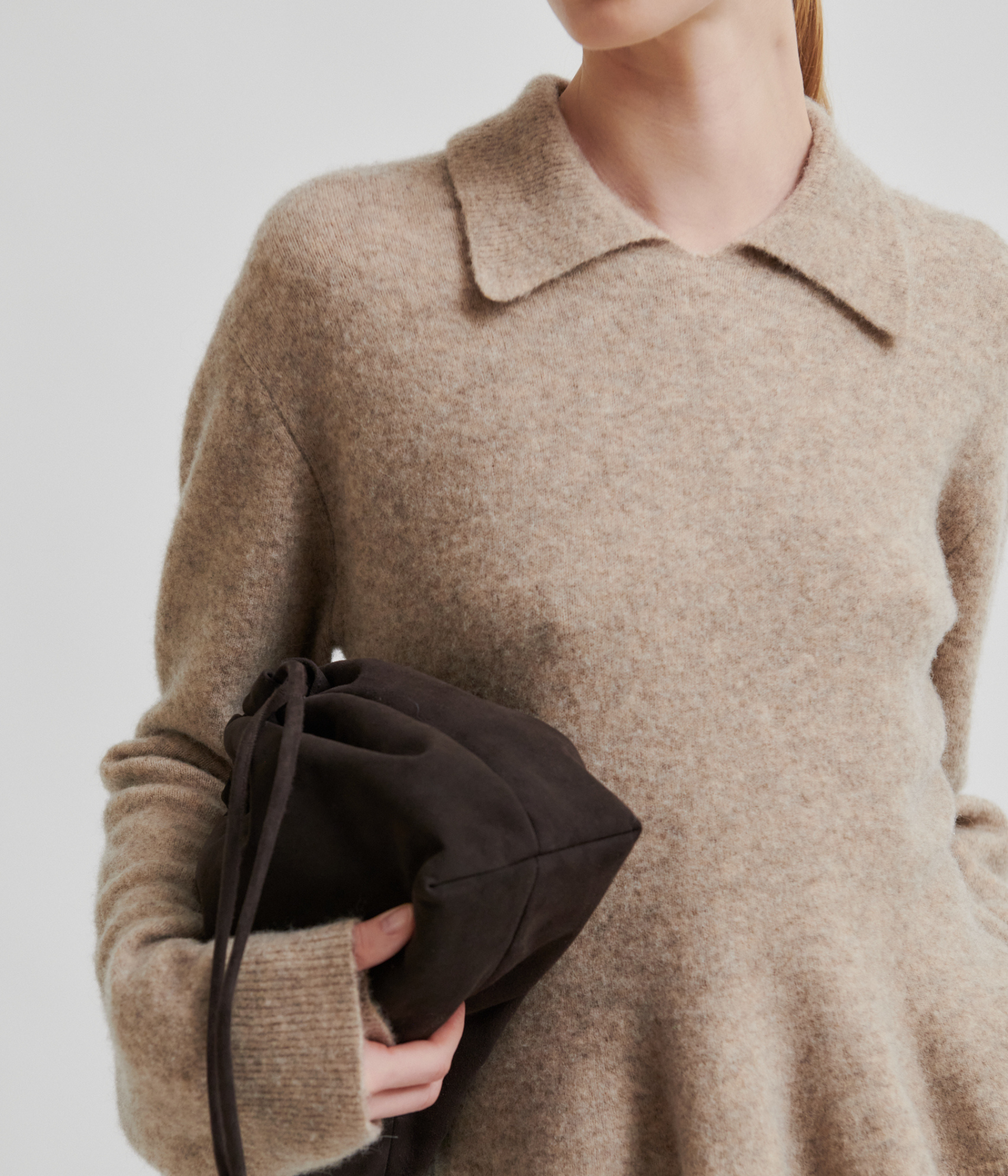 Selana Knit Collar (6007 Camel melange)