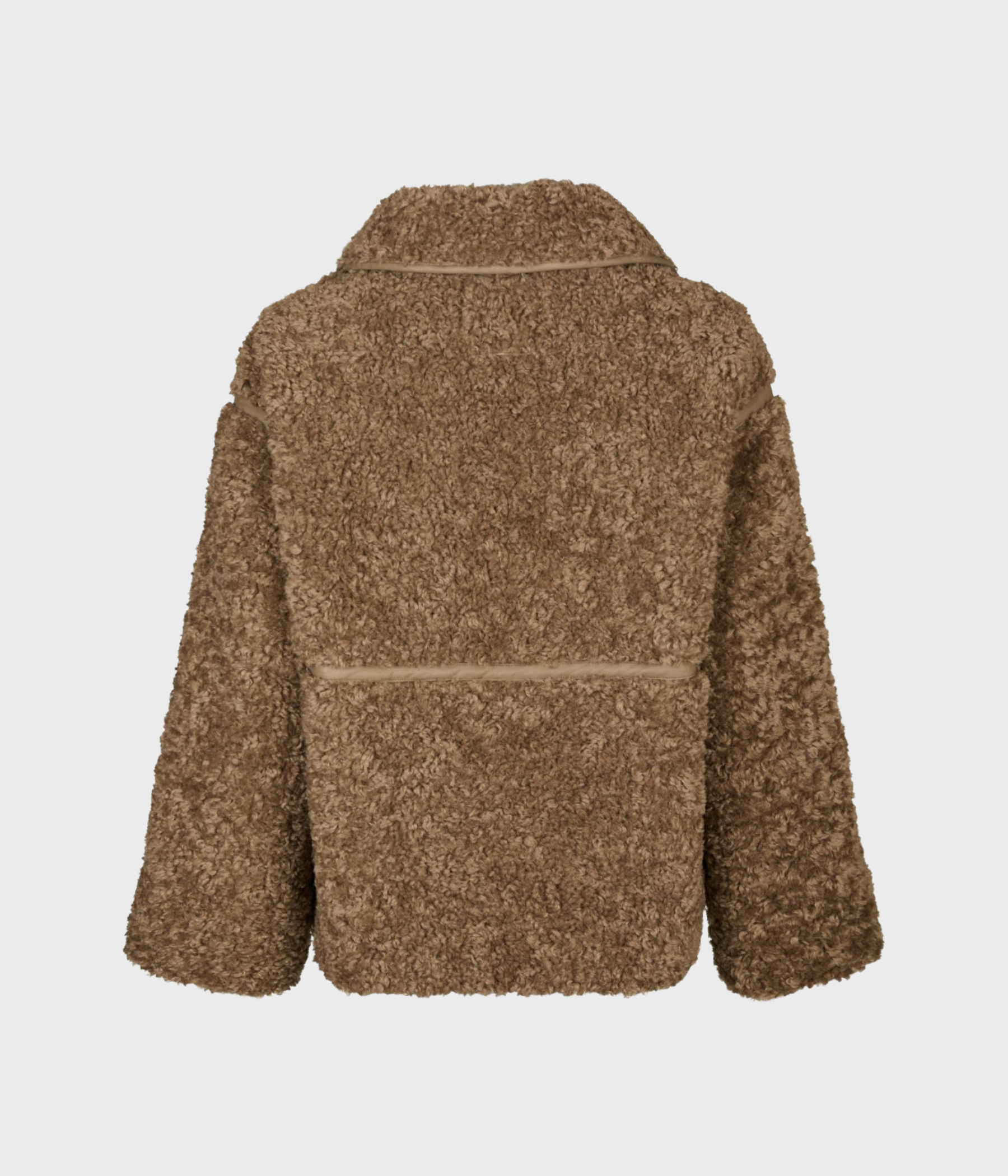 Castor Faux Fur Jacket. (214 Taupe)