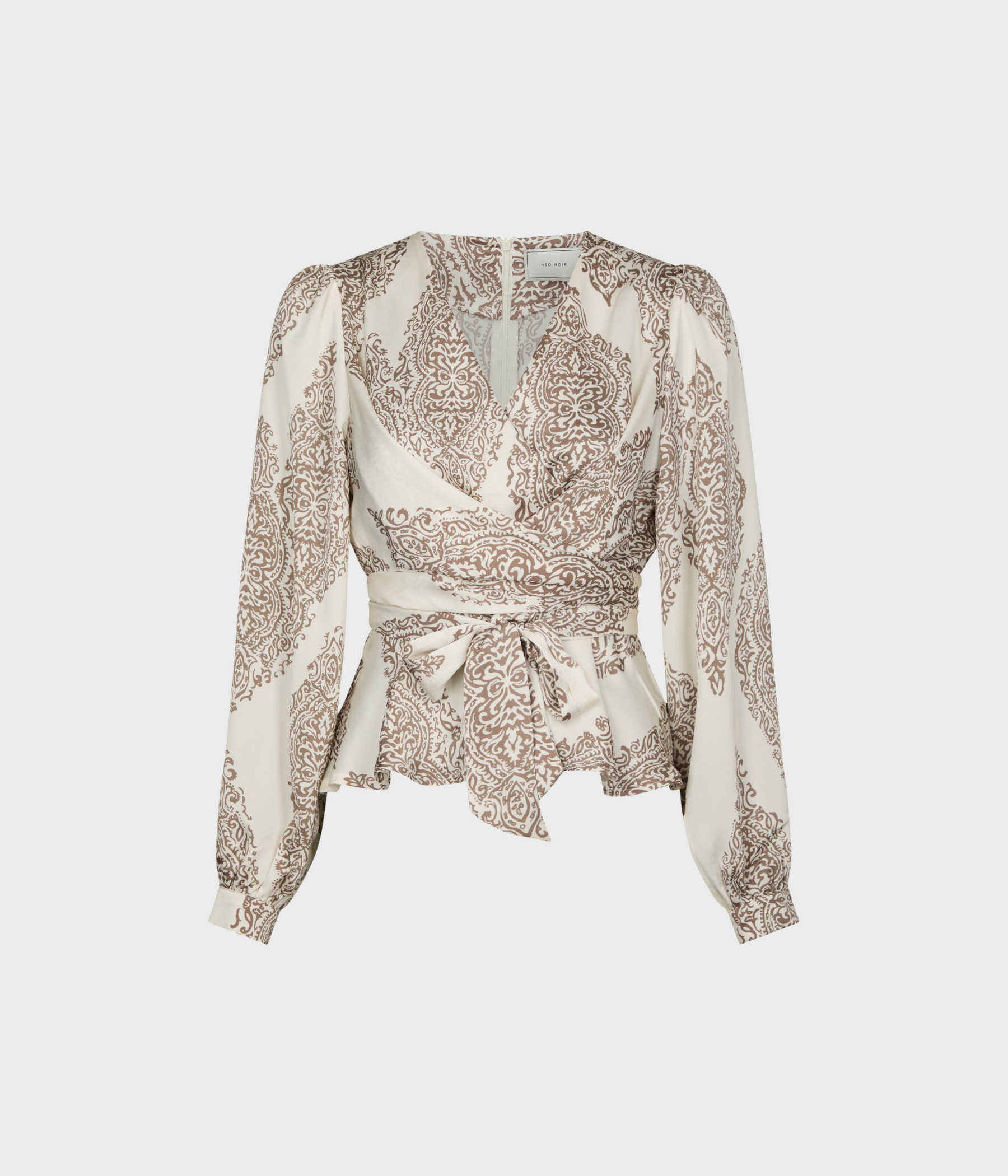 Rista Paisley Drop Blouse (Ivory)