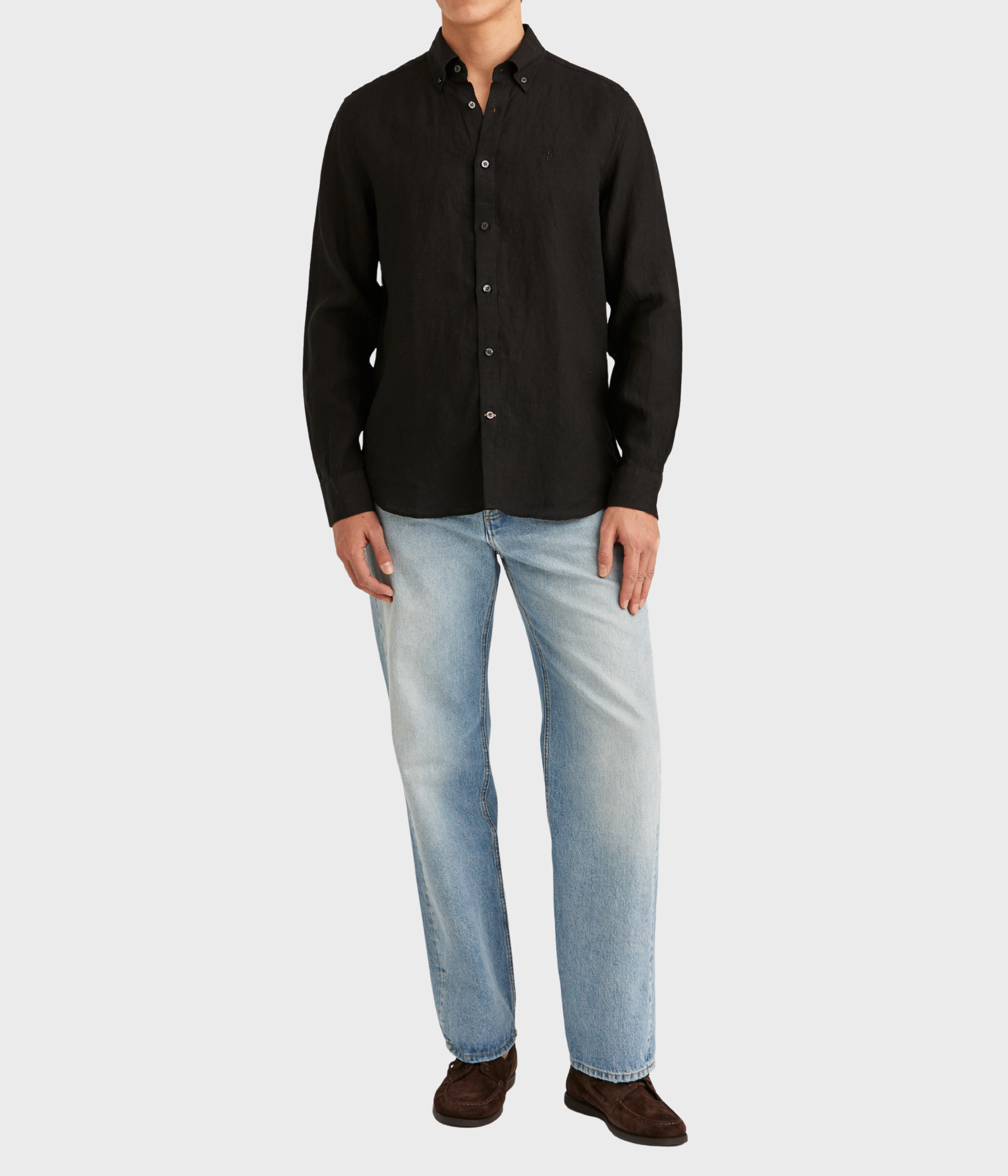 Douglas BD Linen Shirt LS (99 Black)