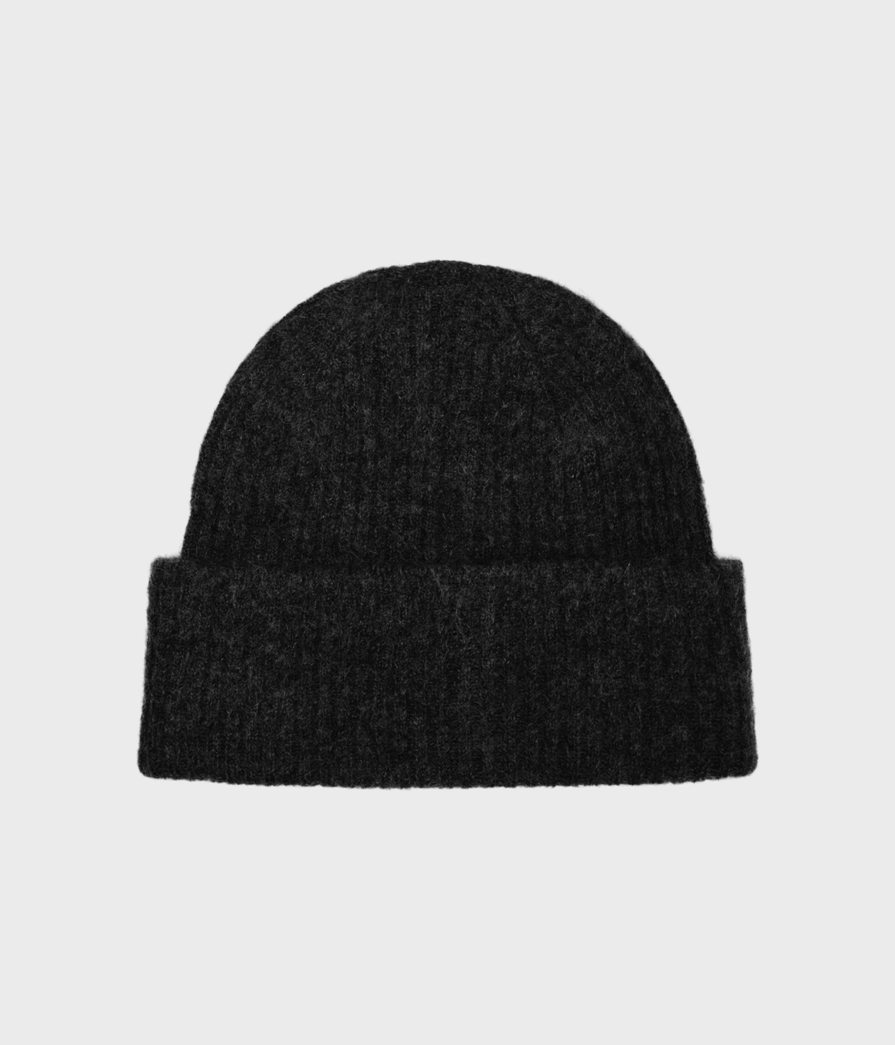 SLFMALINE KNIT BEANIE NOOS. (Black Detail:MELANGE)