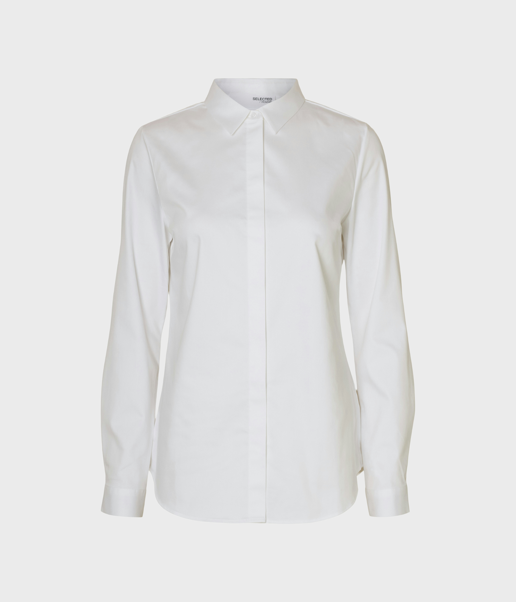 SLFROMIE LS FITTED SHIRT NOOS (Bright White)