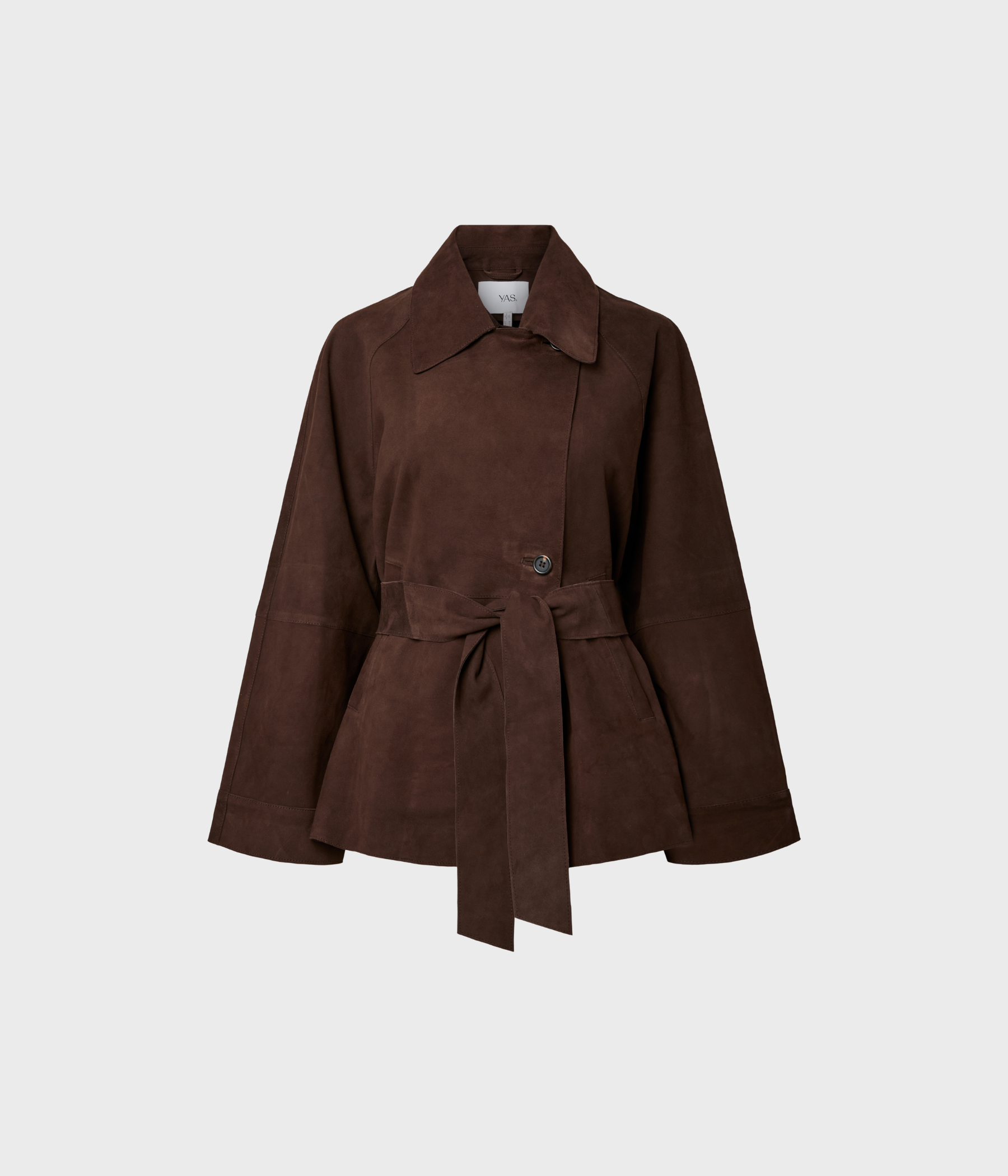 Yasruna Ls Suede Kimono Jacket (Coffee Bean)