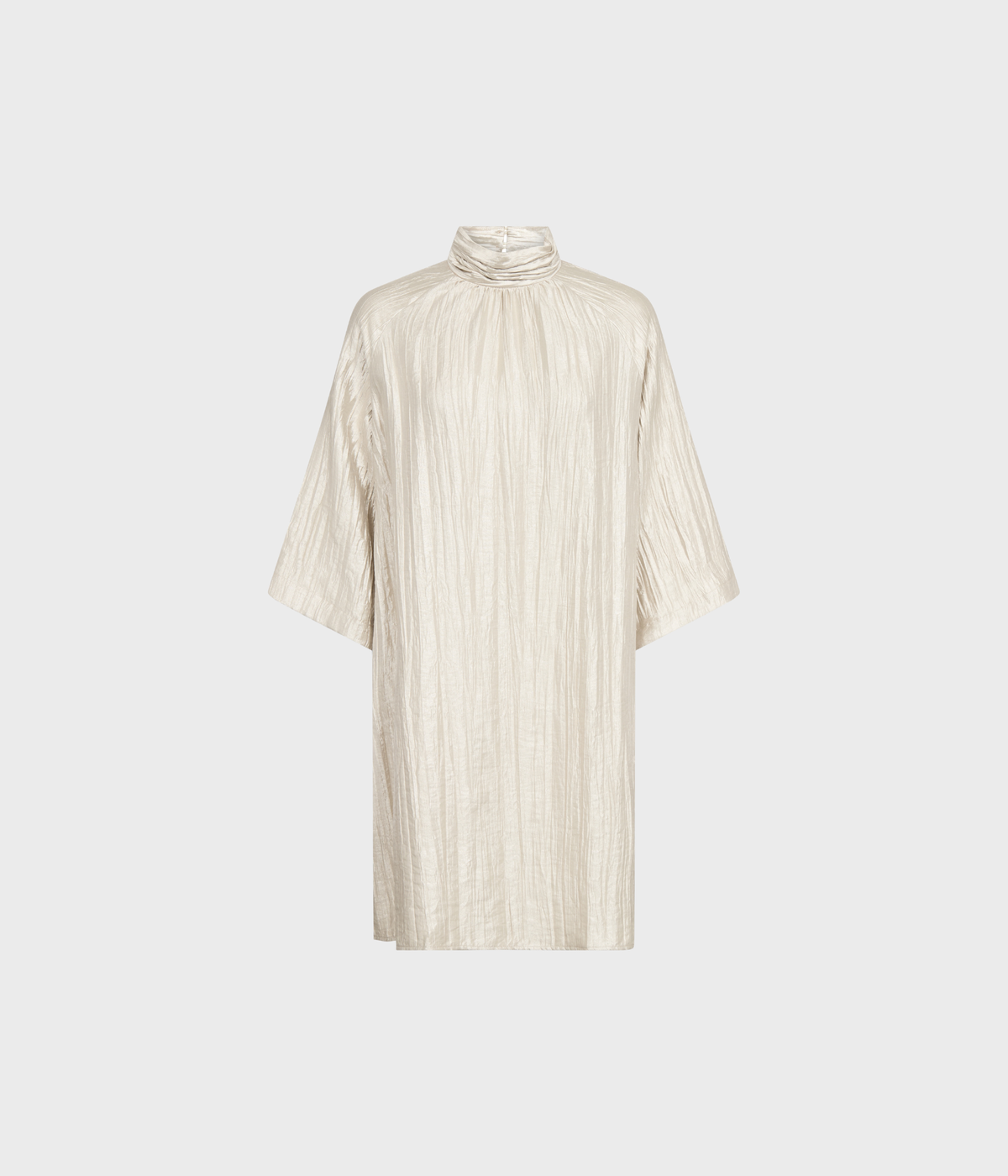 Mmkerstine Highneck Dress (821 Mourning Dove)