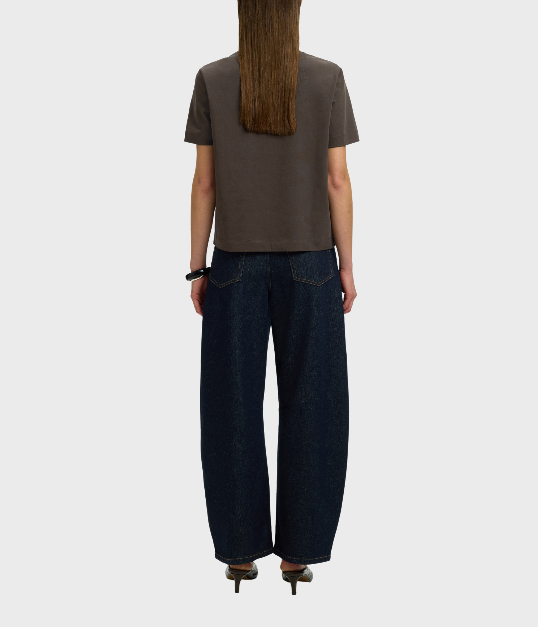 Slfessential Ss Boxy Tee Noos. (Delicioso)