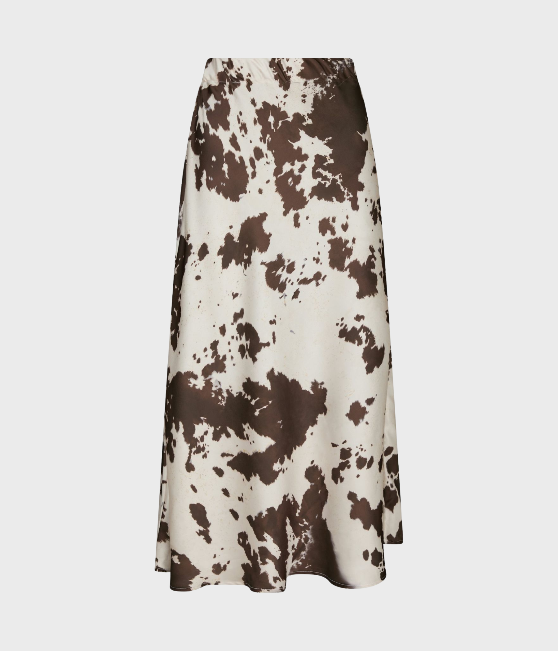 Viso Cow Print Skirt. (210 BROWN)
