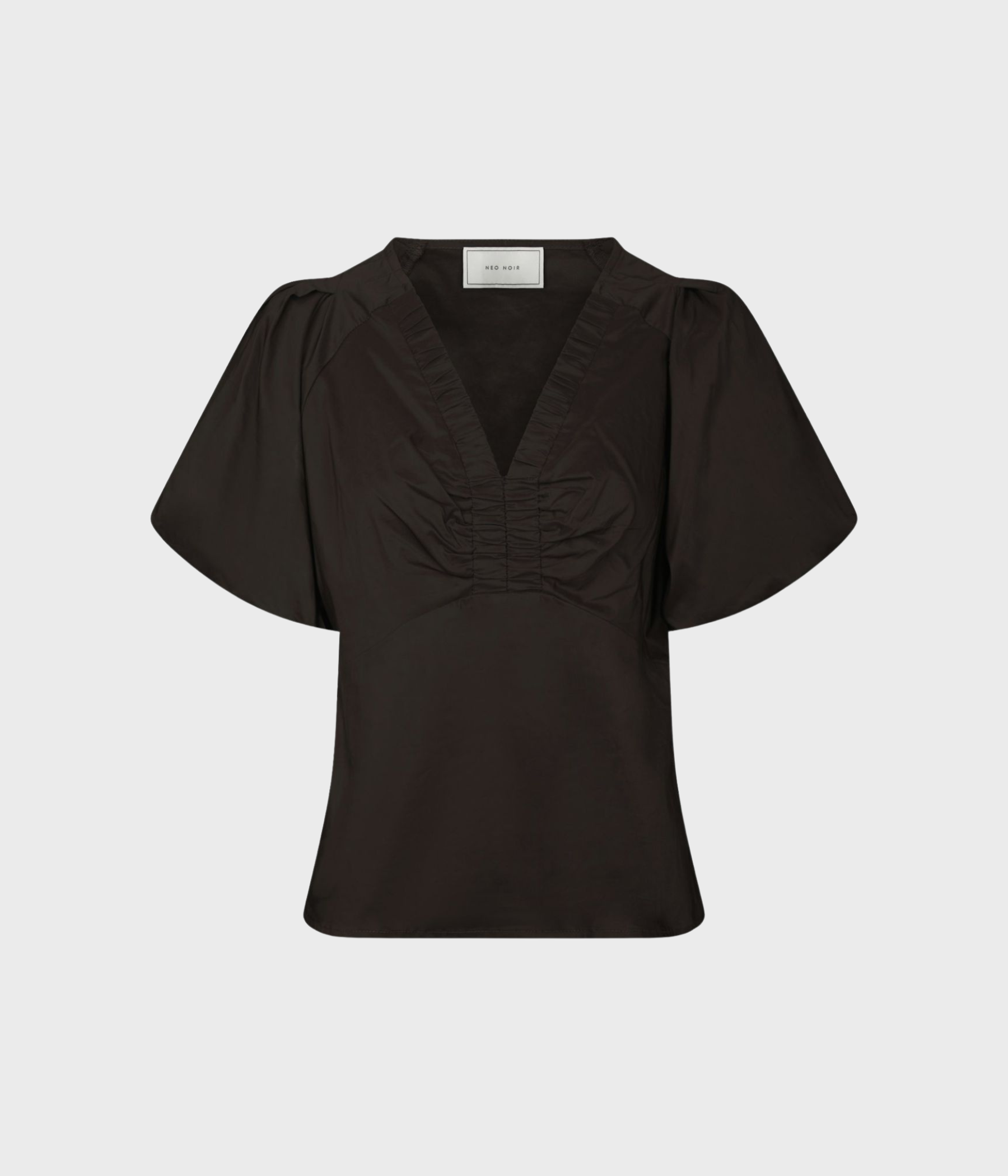 Irina Poplin Blouse. (584 Chocolate Brown) - D.O. Design Only