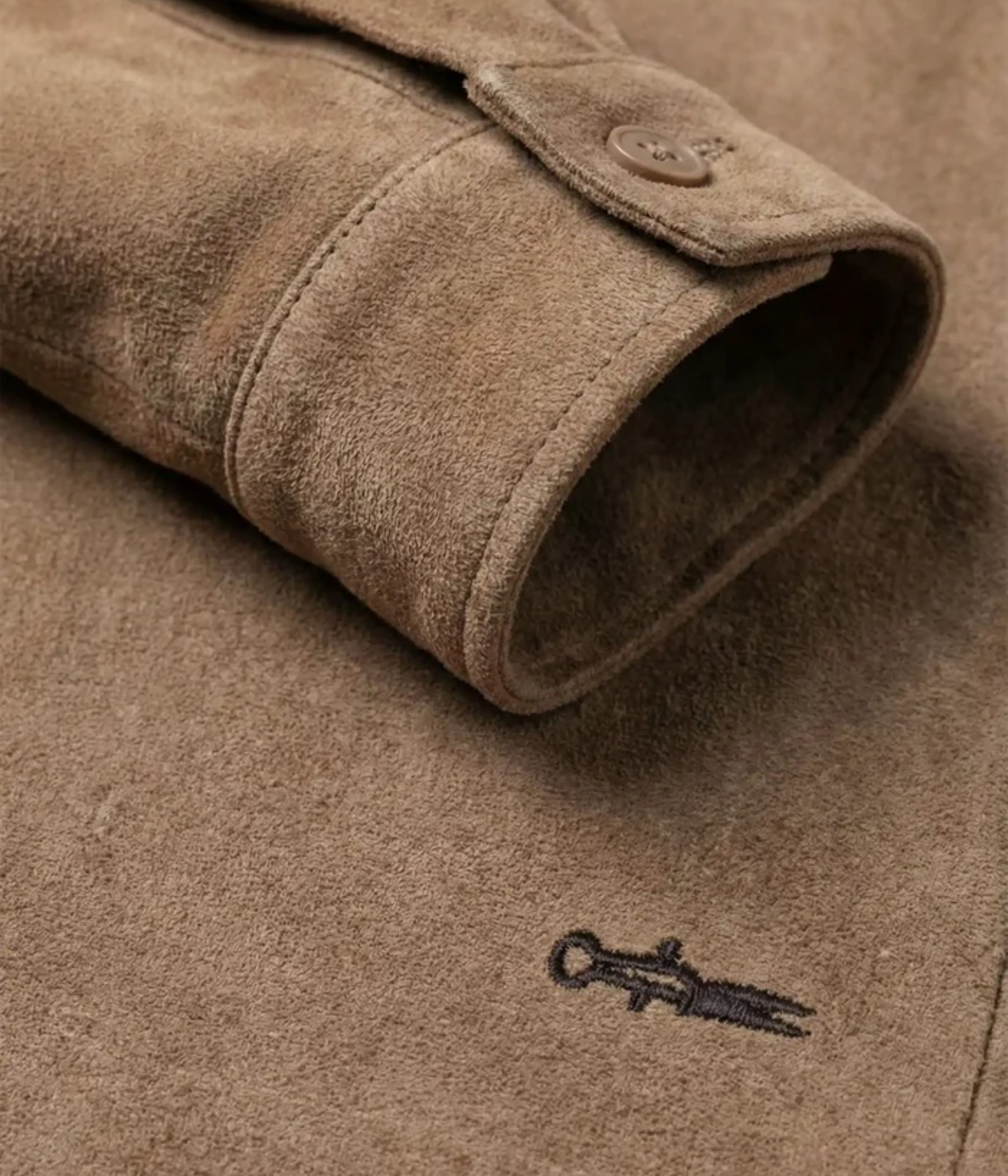 Nash Vegan Suede Jacket (Cocoa shadown brown)