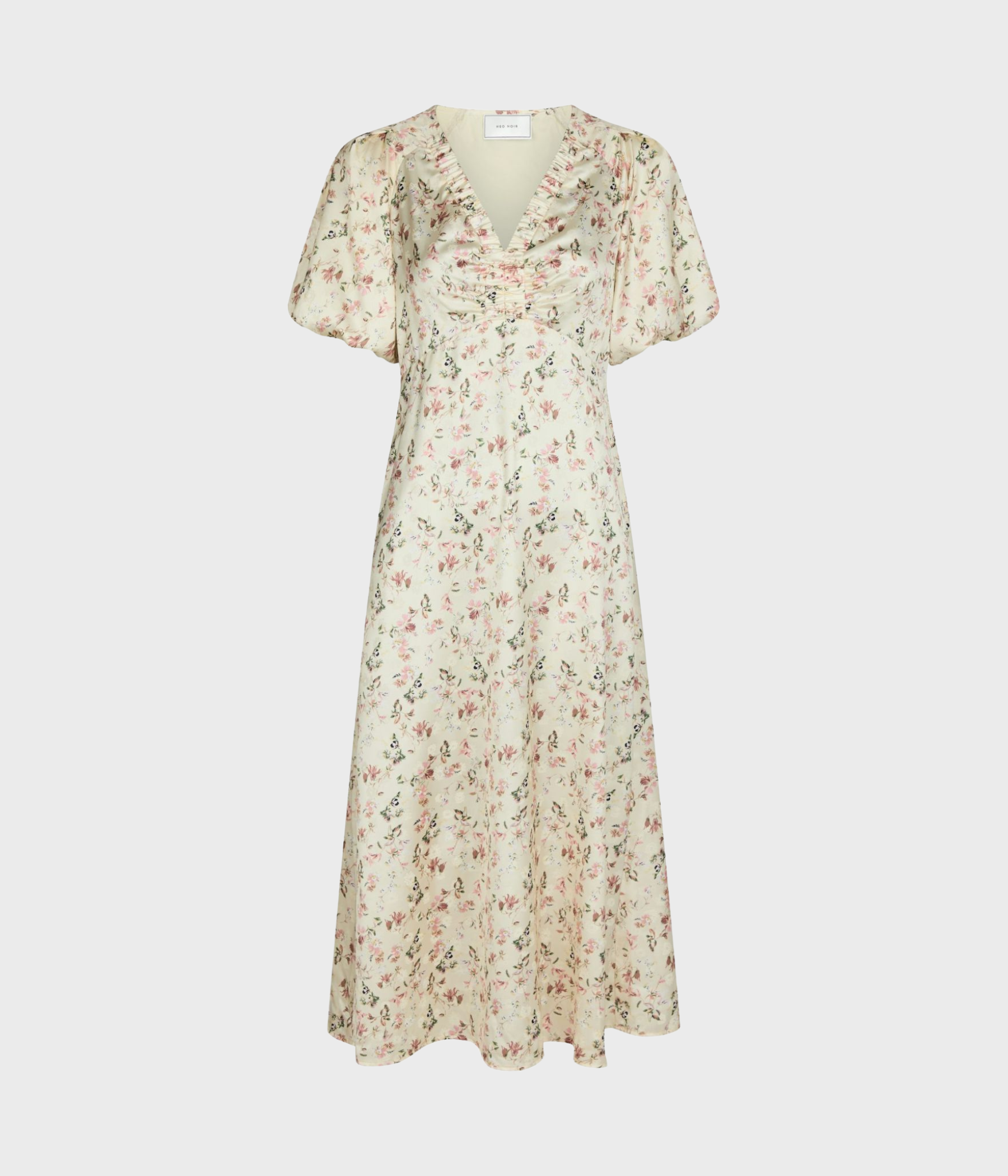 Illana Flower Print Dress (122 creme)