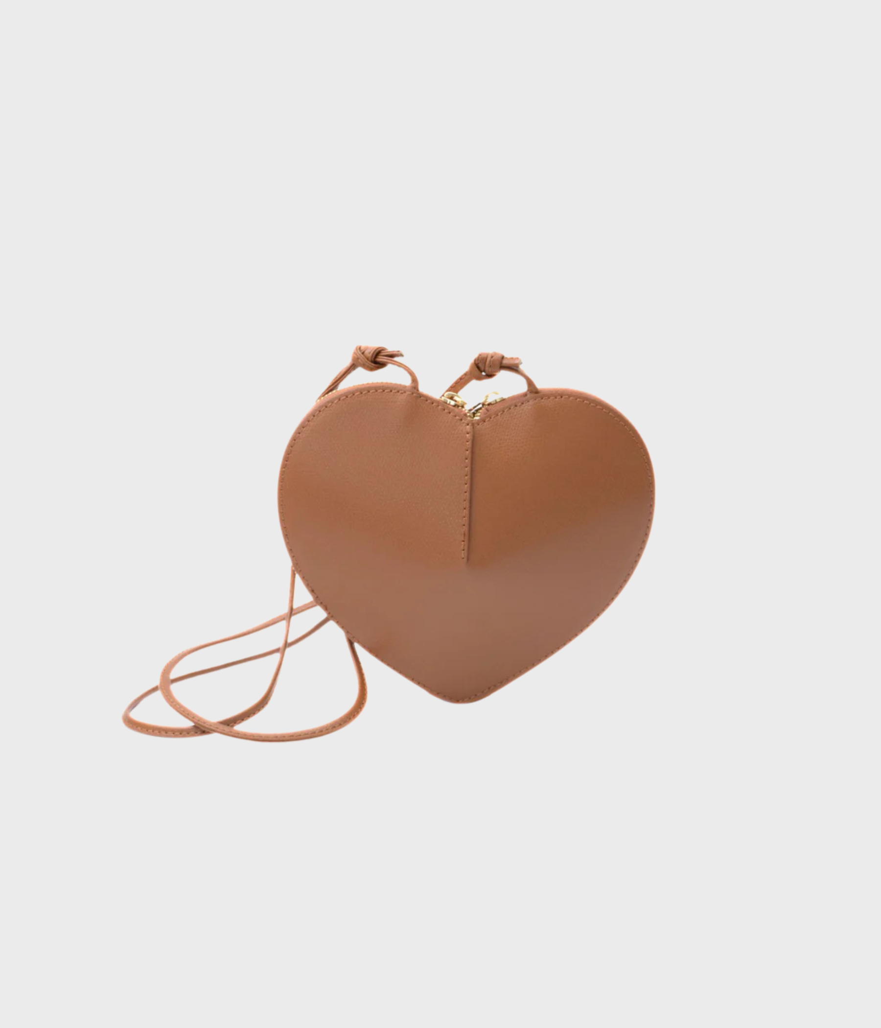 Heart Bag (Camel  (Saffiano (Cuoio)))