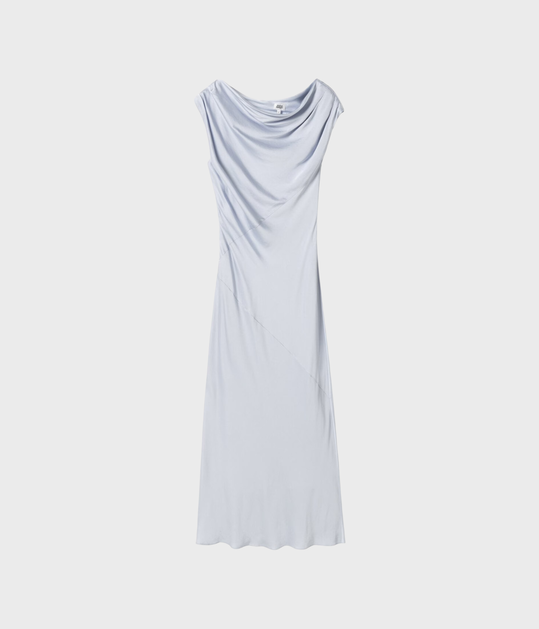 Vanessa Satin Dress (Pale Blue)