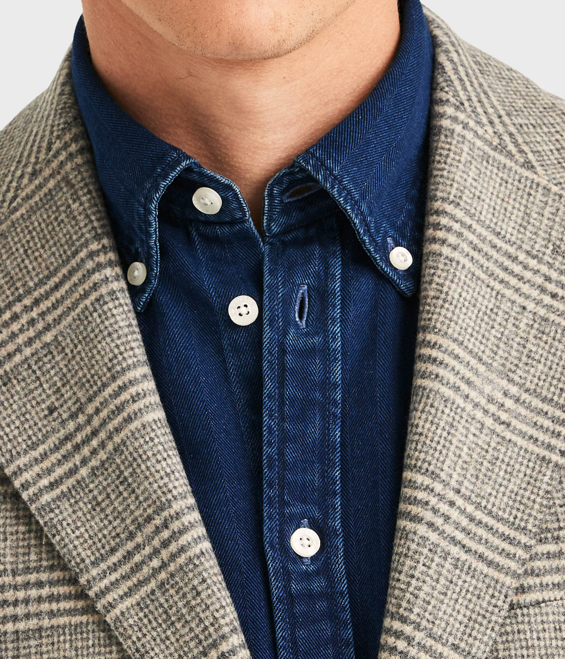 Soft Glencheck Jacket (80 Brown)