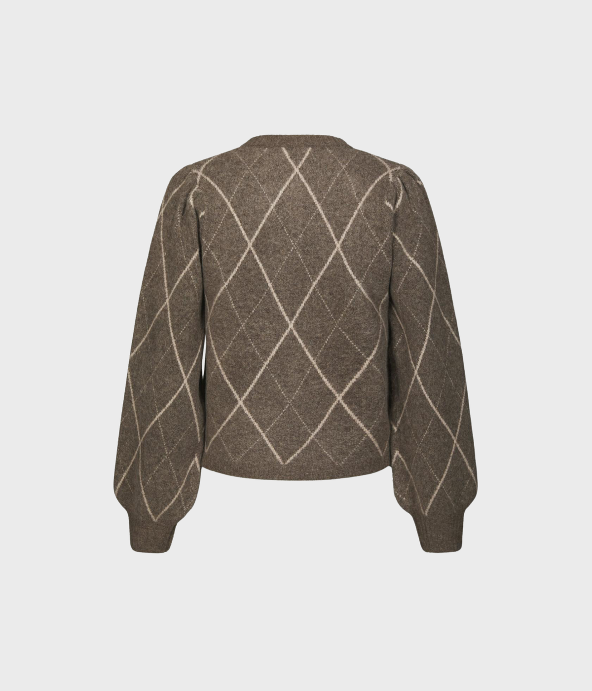 Koteas Check Knit Cardigan (214 Taupe)