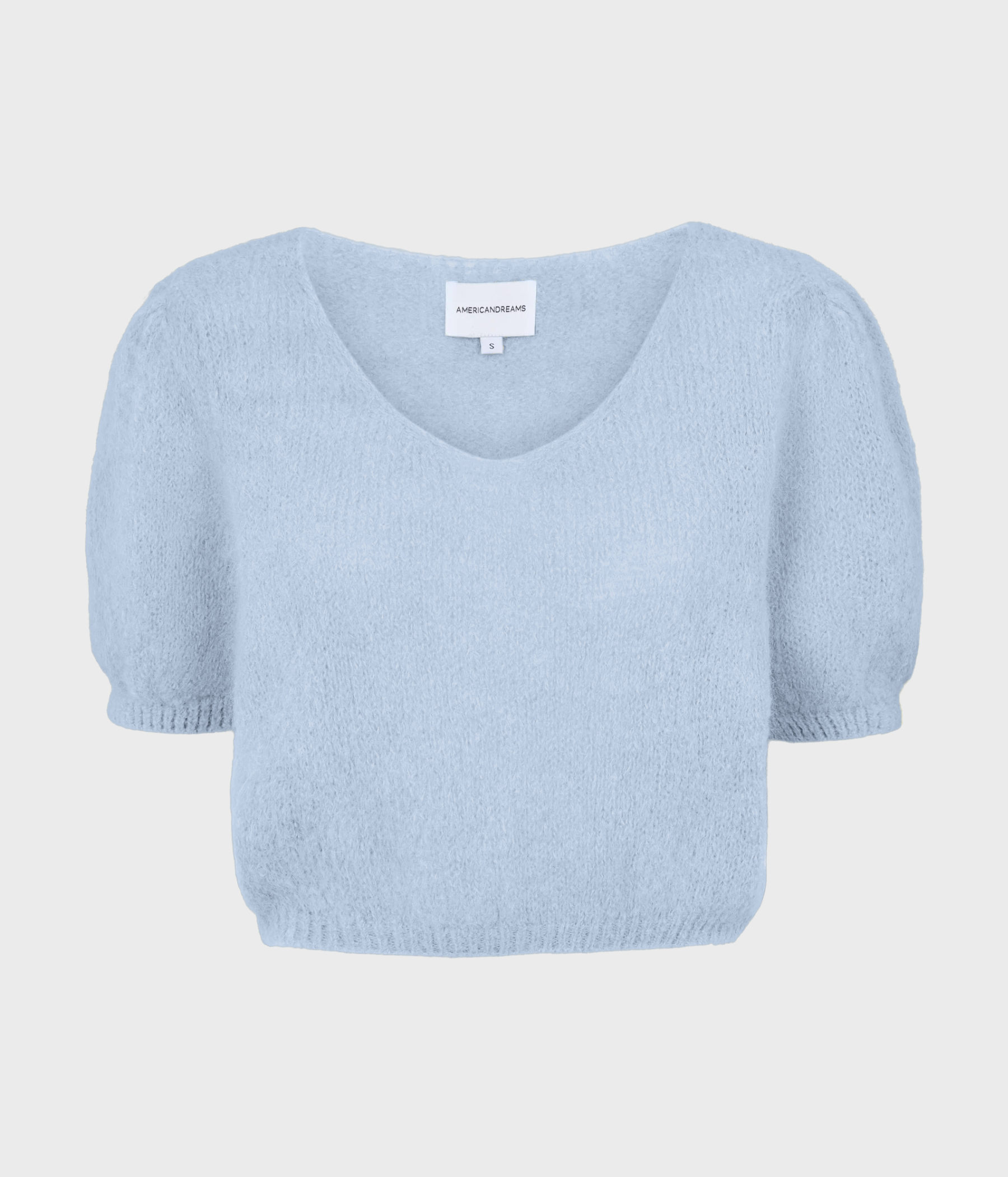 Finstickad blå pullover från American Dreams