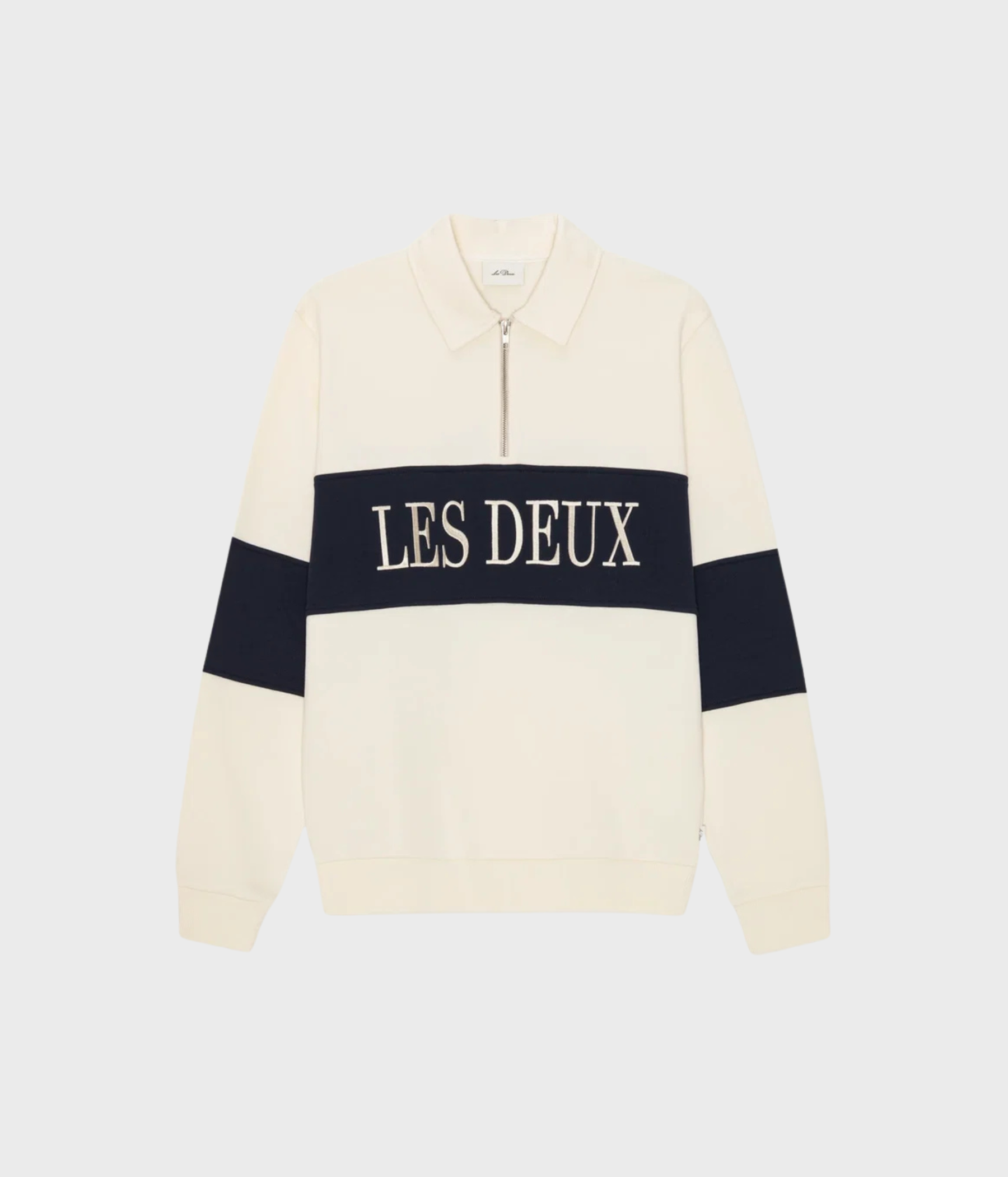 Zipper Rugby Sweatshirt (215 Ivory)