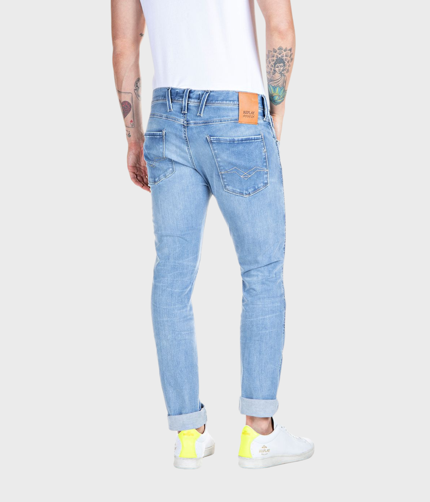 Trousers ANBASS Ocean Blue, Sustainable (010 LIGHT BLUE light wash tone)