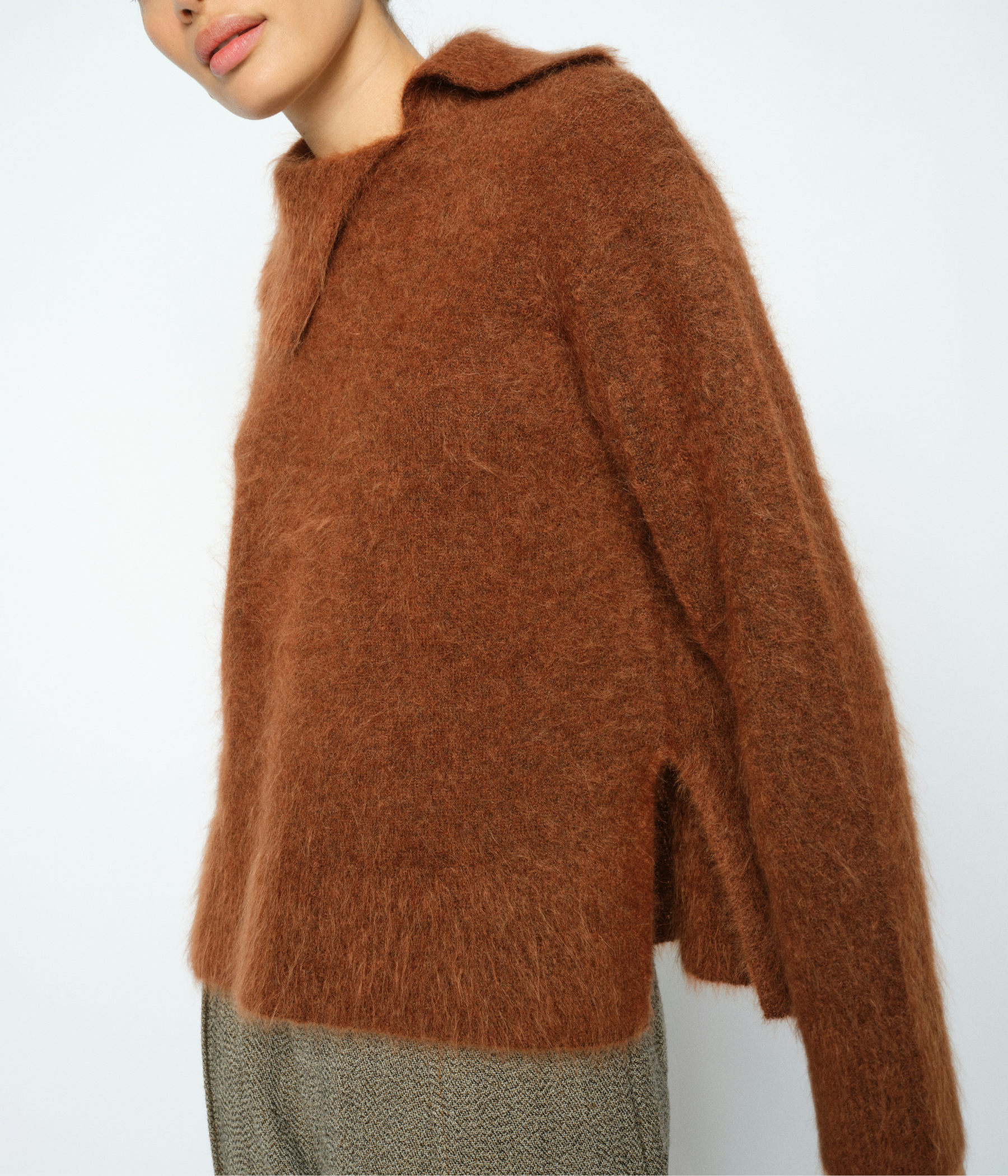 Mmkatri Alila Mohair Knit (199 Downtown Brown)