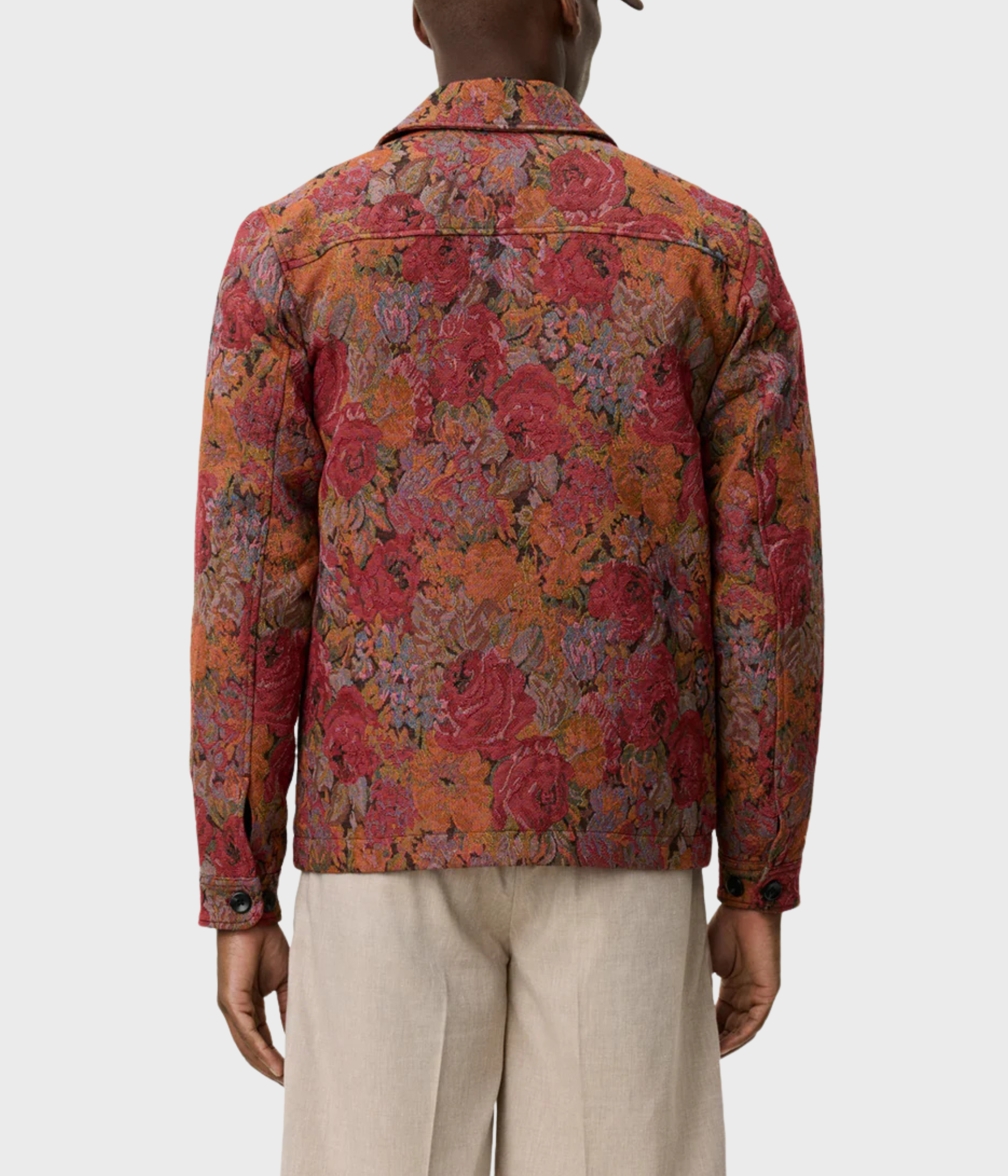 Marseille Jacquard Zipper Jacket (Red Dahlia) - D.O. Design Only