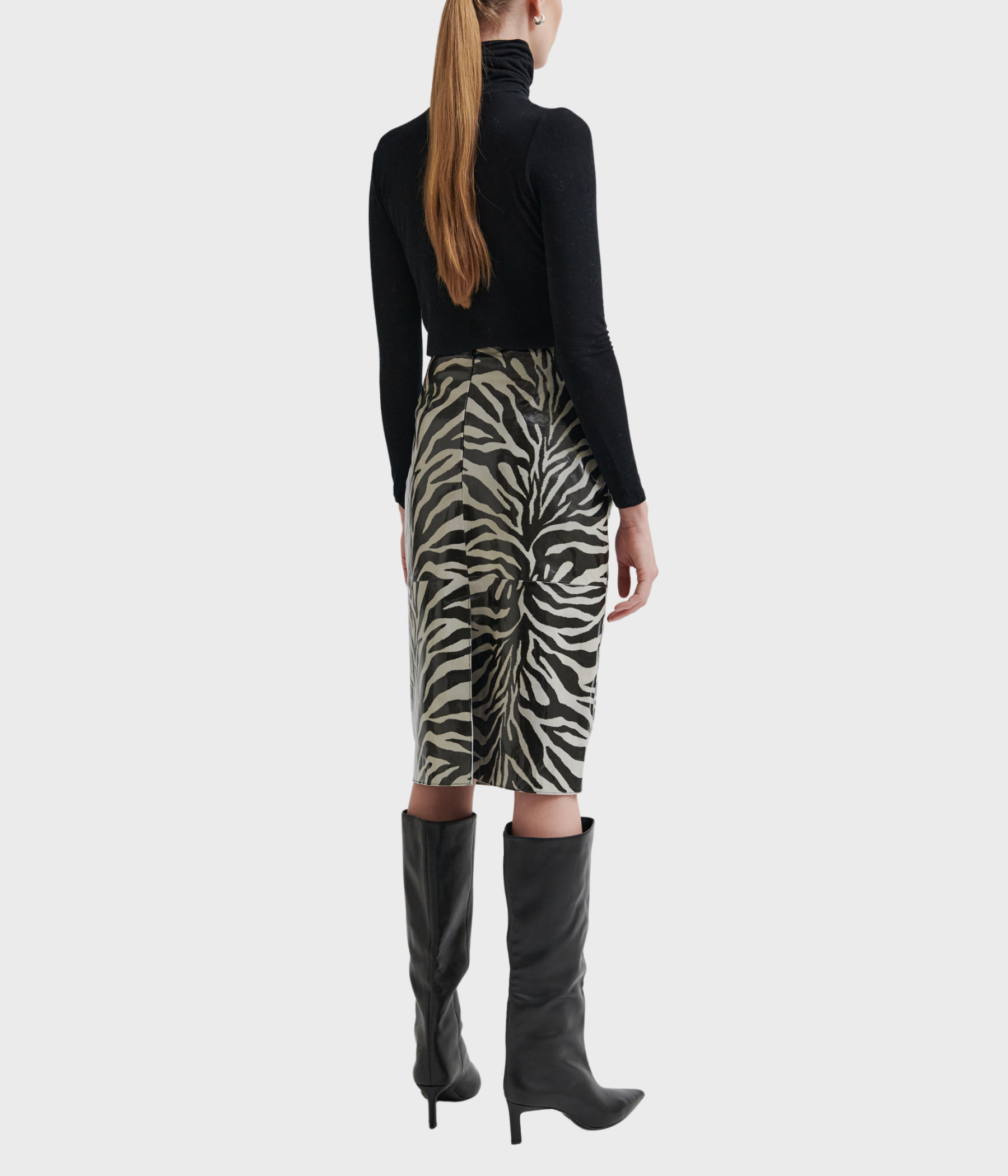 Seba Leather Skirt (8001 Black)