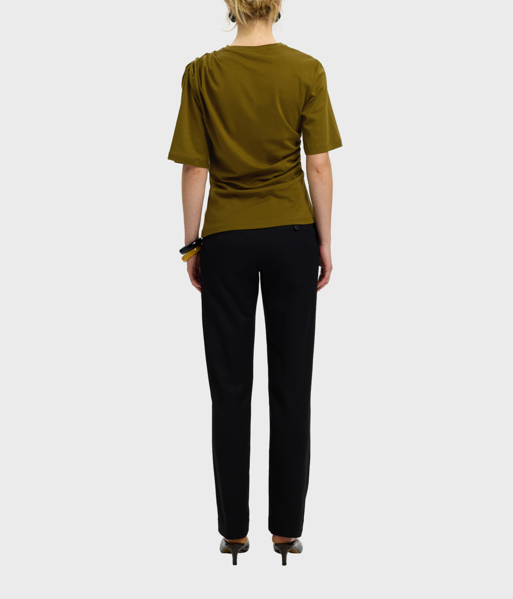 Slwtaj Light Twist Tee Noos (FIR GREEN)