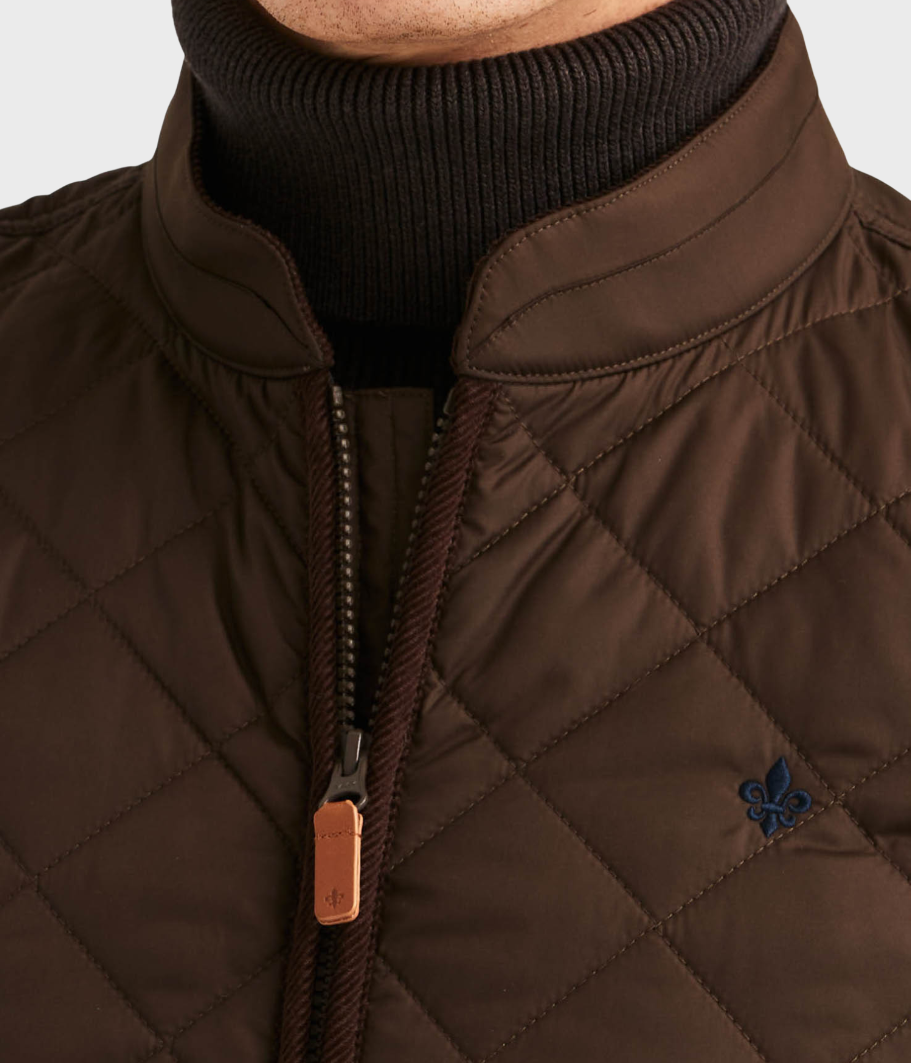 Teddy Quilted Jacket. (88 Brown)