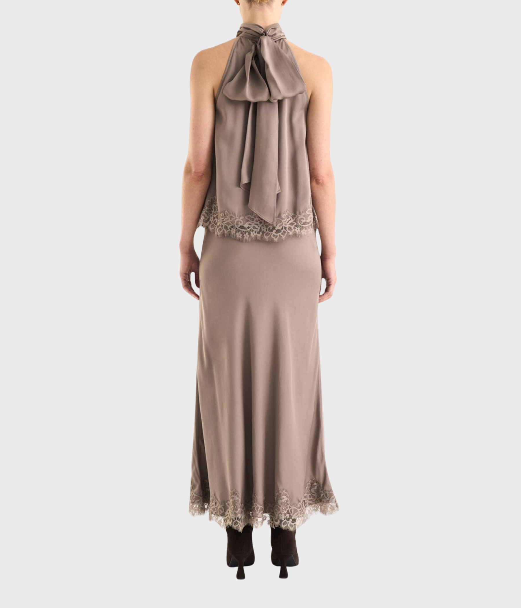 Aurelia Lace Skirt (Dk Taupe)