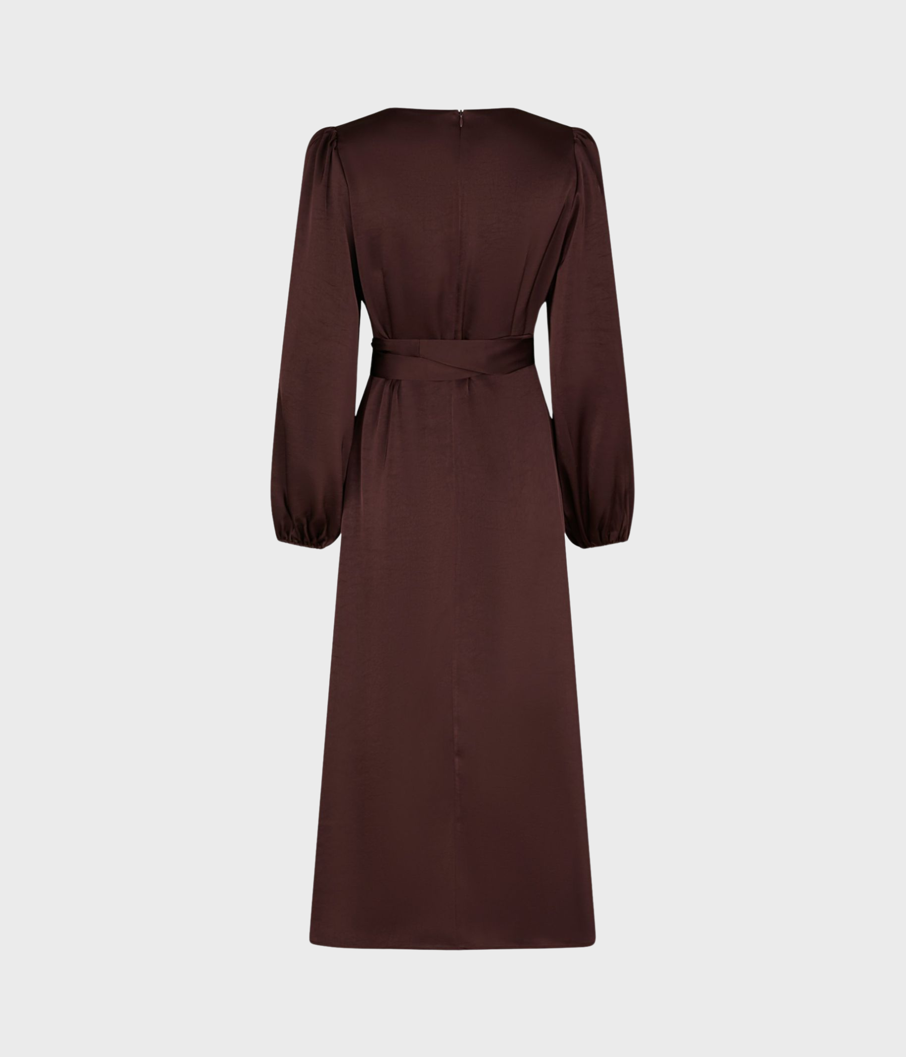 Rimini Heavy Sateen Dress. (174 Burgundy)