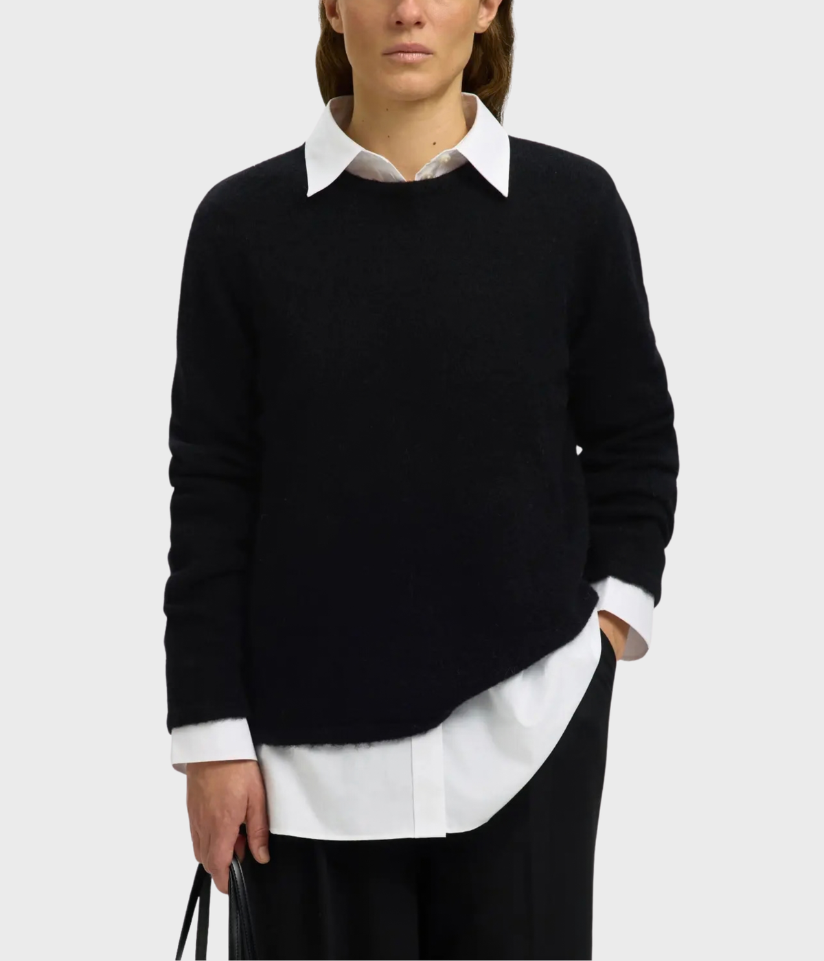 Slwlulu New Ls Knit O-Neck Noos (Black)