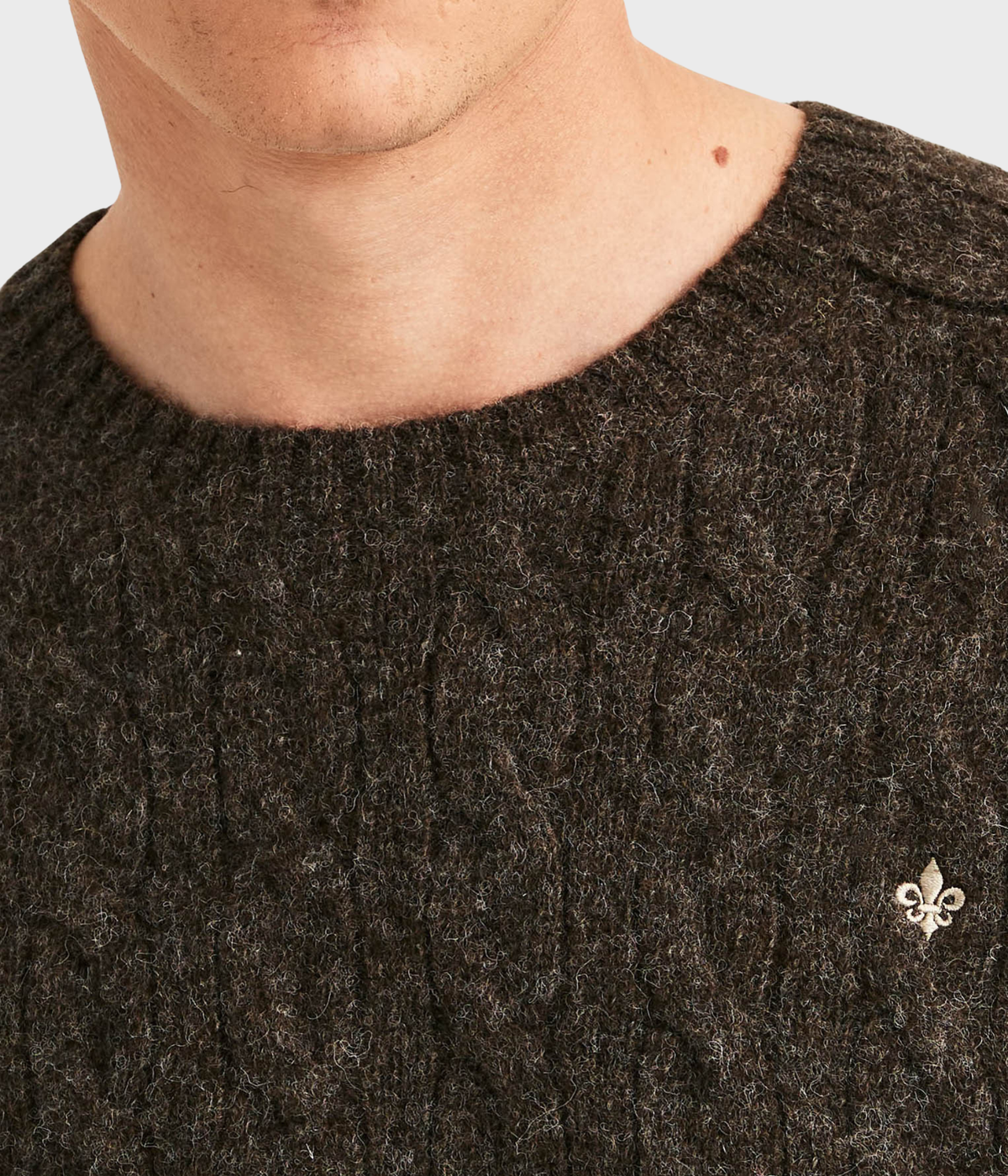 Archard Cable Sweater (88 Brown)