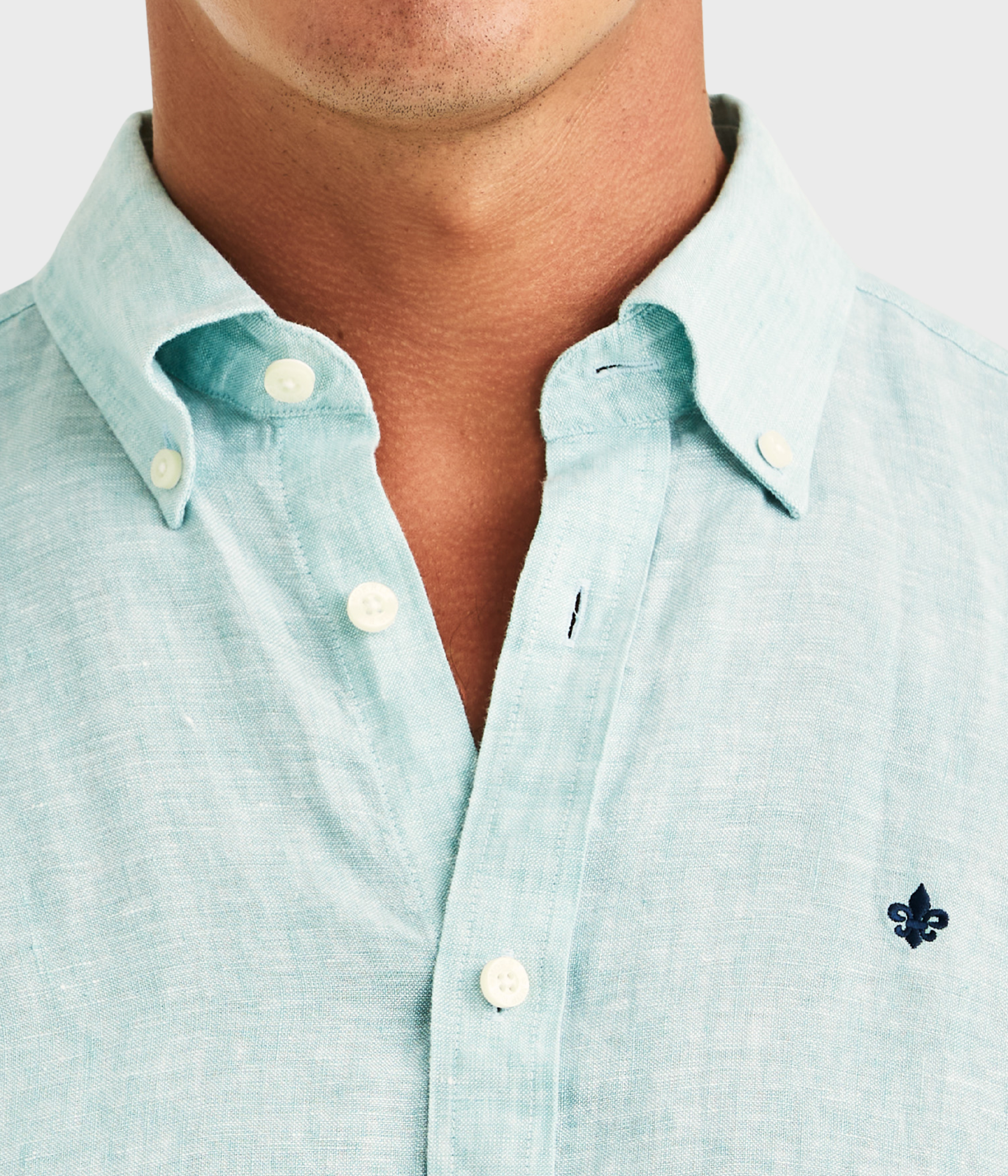 Douglas Linen Shirt-Classic Fit (71 Green)