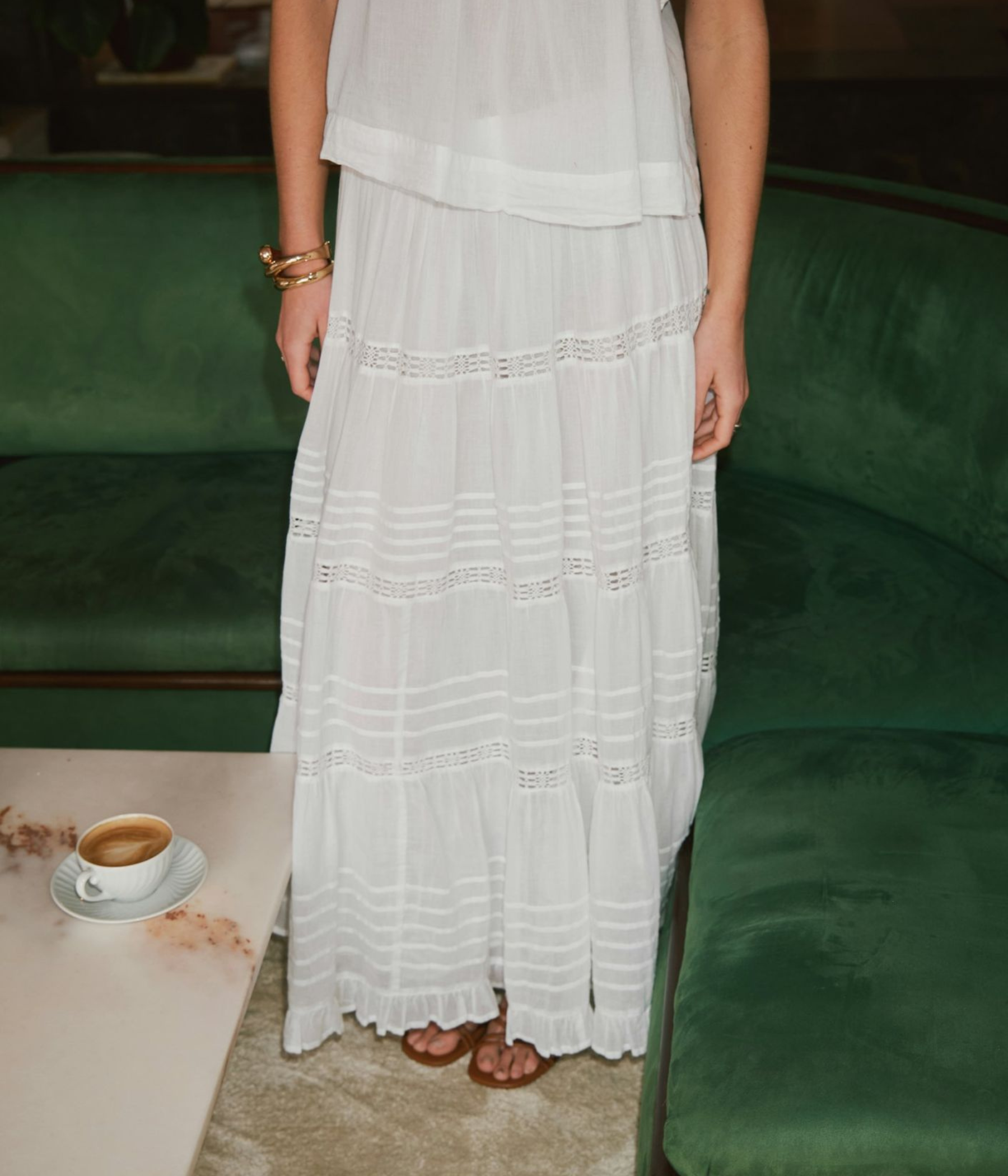 Felicia S Voile Skirt (120 White)
